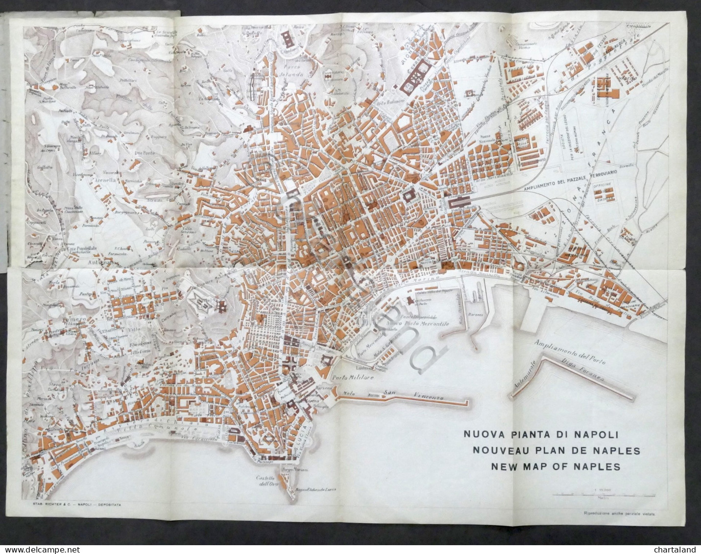 Pianta Della Città Di Napoli - Ed. Richter - Inizio '900 - Sonstige & Ohne Zuordnung