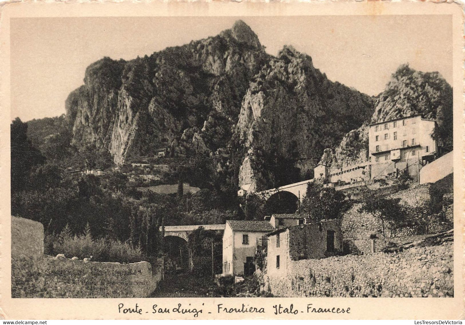 ITALIE - La Riviera - Grimaldi - Ventimiglia - Ponte Sanluigi - Froutiera Italo - Francese - Carte Postale Ancienne - Imperia