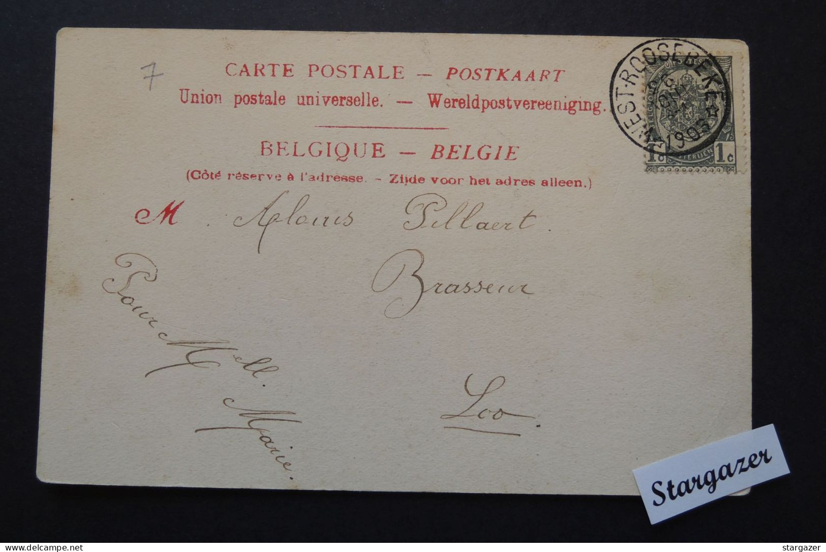Postkaart "Roulers - Chateau De Rumbeeke" Kasteel Met Afstempelde Postzegel 1903 (Rumbeke Bij Roeselare) - Roeselare