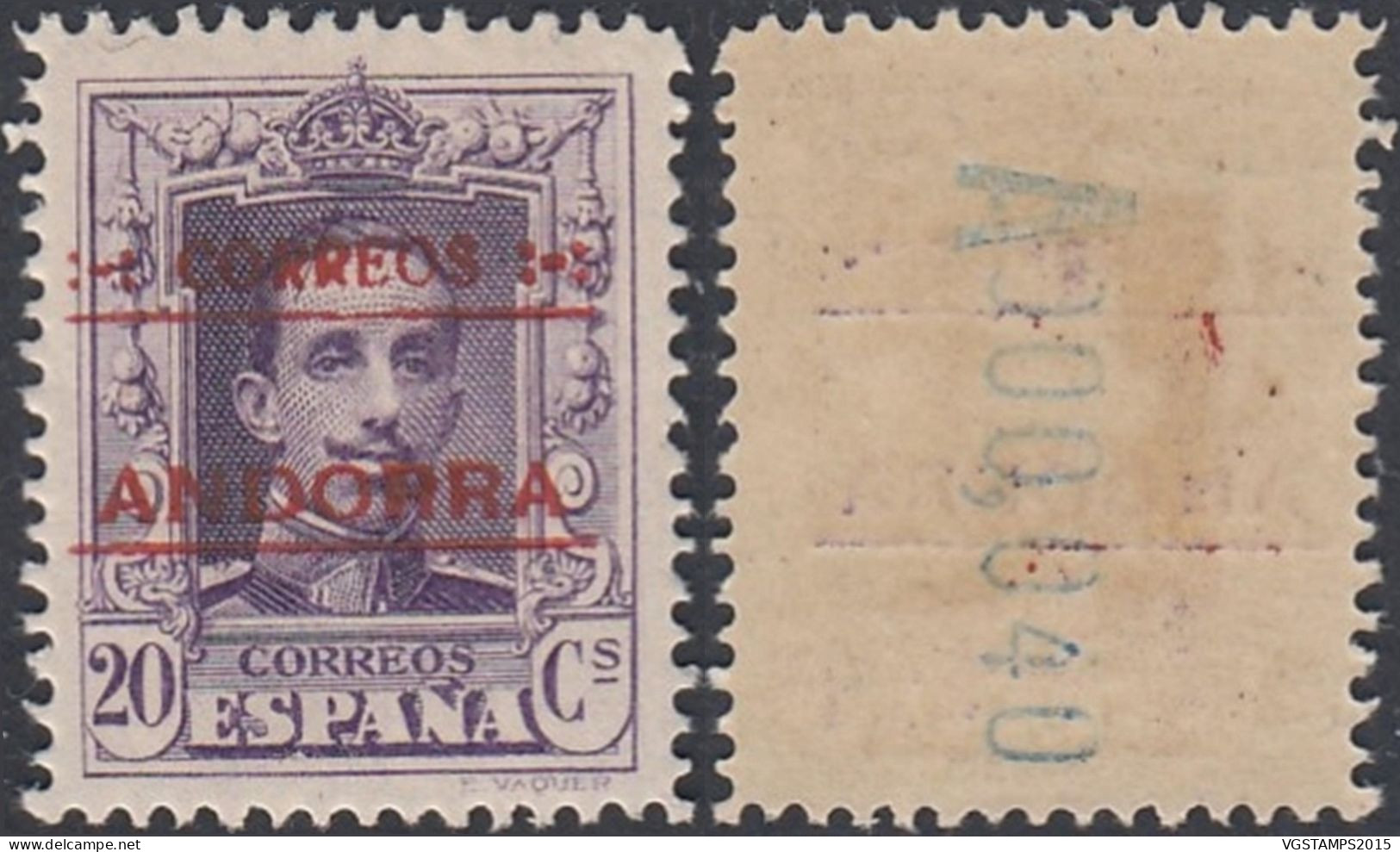 Andorre 1928 - Andorre Espagnole - Timbre Neuf. Yvert Nr.: 5 C. Michel Nr.: 5 C.  Dentélé: 14 ... (EB) AR.02912 - Neufs