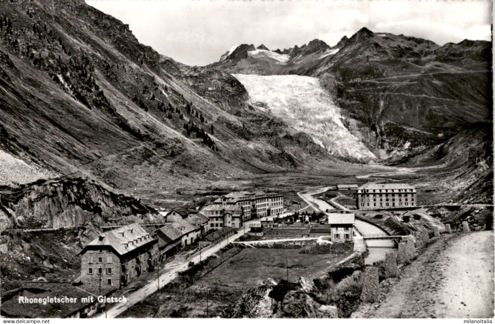 Rhonegletscher Mit Gletsch (8394) - Obergoms