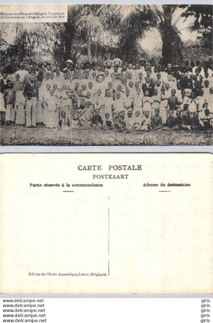 Afrique - Missions Des Pères Du Saint Esprit - Un Groupe De Chrétiens - Unclassified