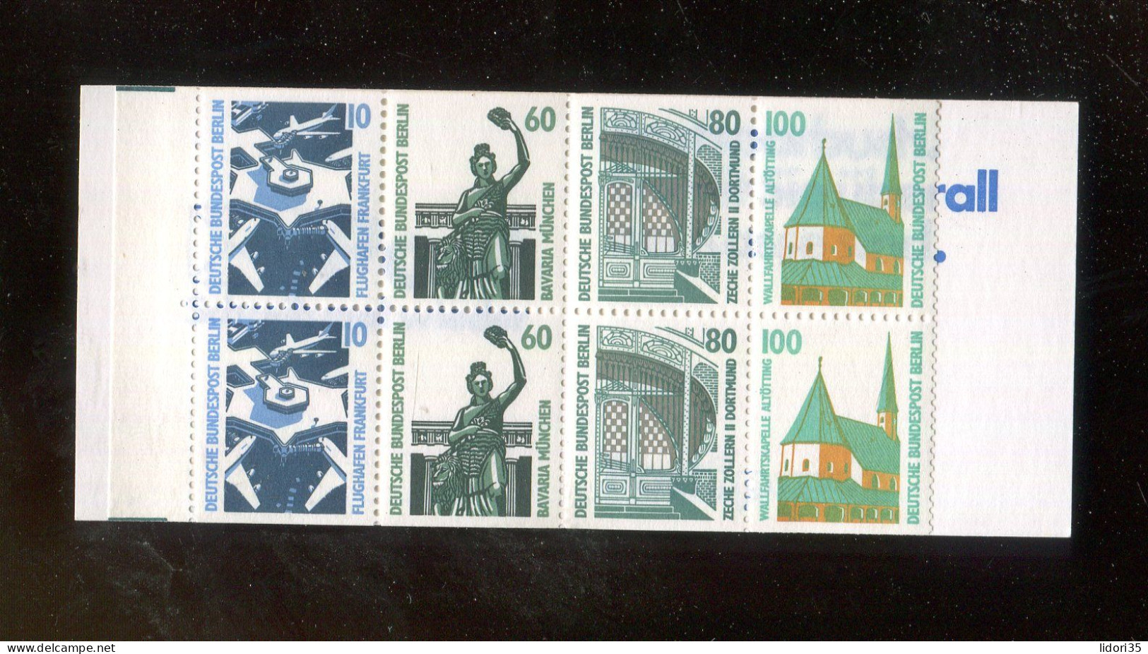 "BERLIN" 1989, Markenheftchen Mi. MH 15 OZ ** (L2051) - Postzegelboekjes