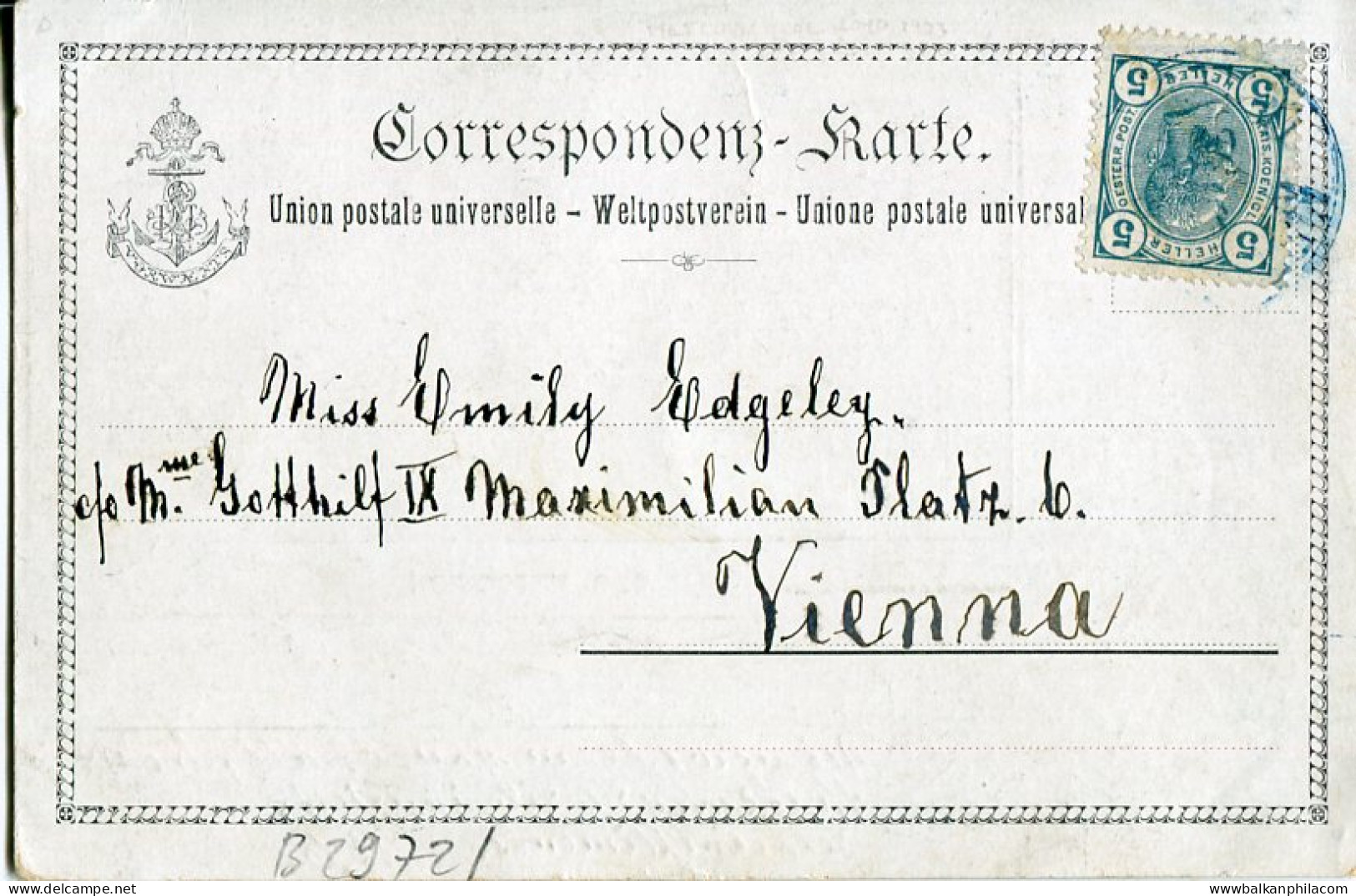 1914 Austria Lloyd SS Metcovich Postcard To Wien - Briefe U. Dokumente