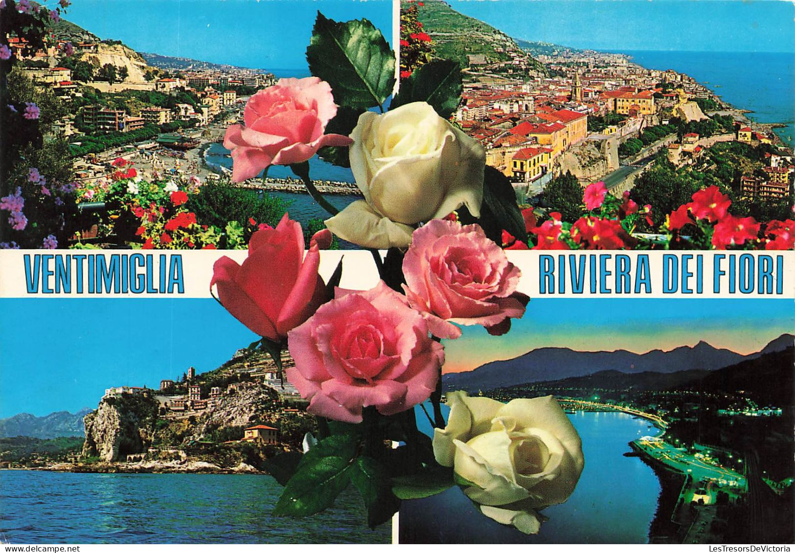 ITALIE - La Riviera De Fiori - Ventimiglia - Panorama - Notturno Della Frontiera Italo - Francese - Carte Postale - Imperia