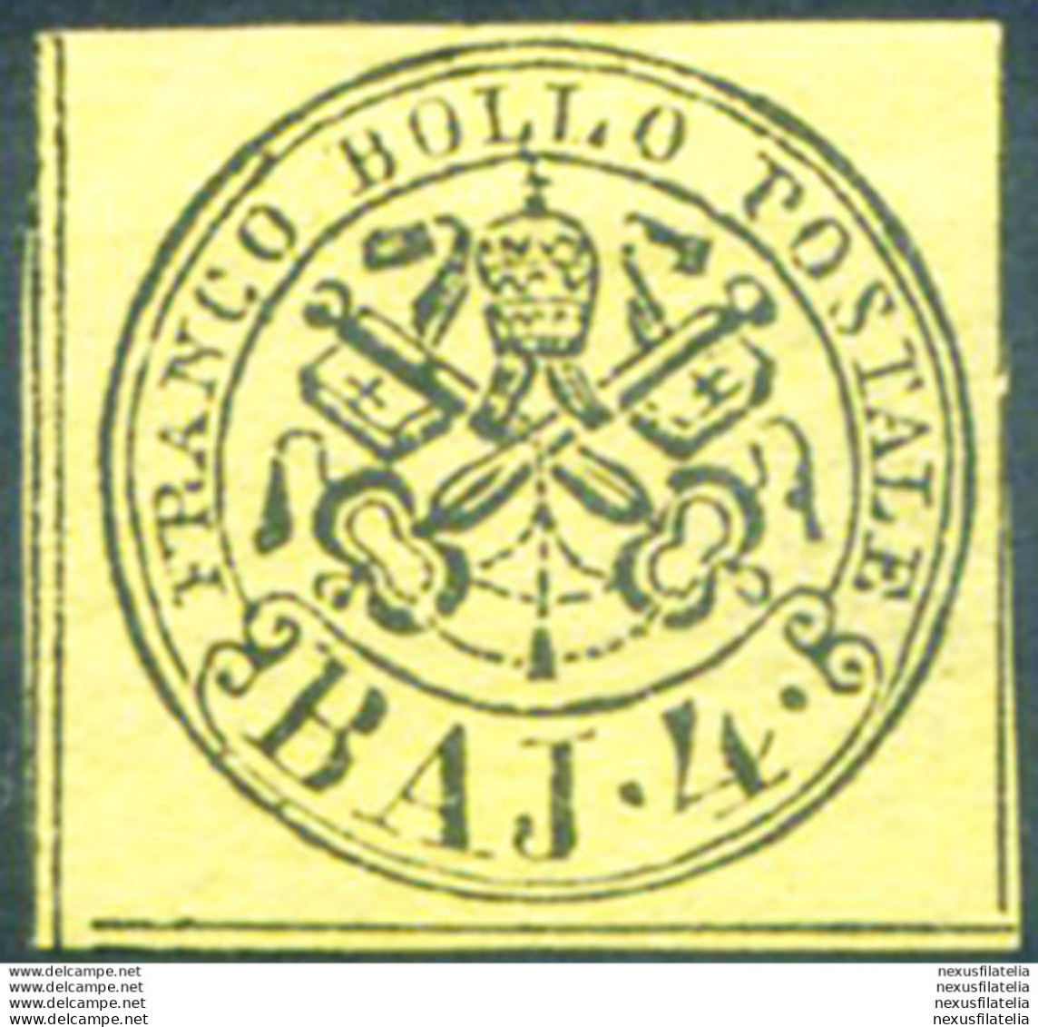 Stato Pontificio. Stemma 4 B. 1852. Linguellato. - Unclassified