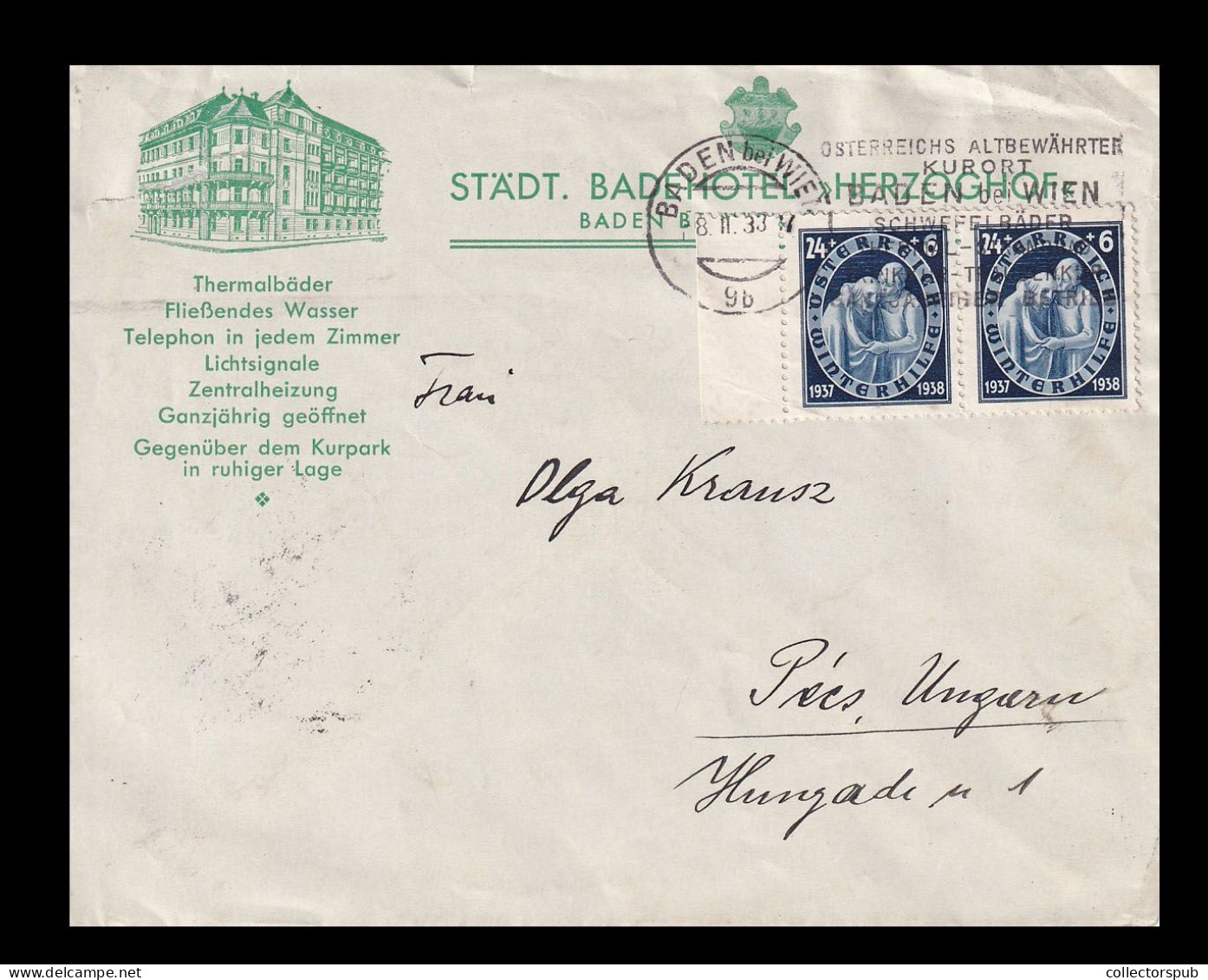 1938. Nice Cover To Hungary - Lettres & Documents