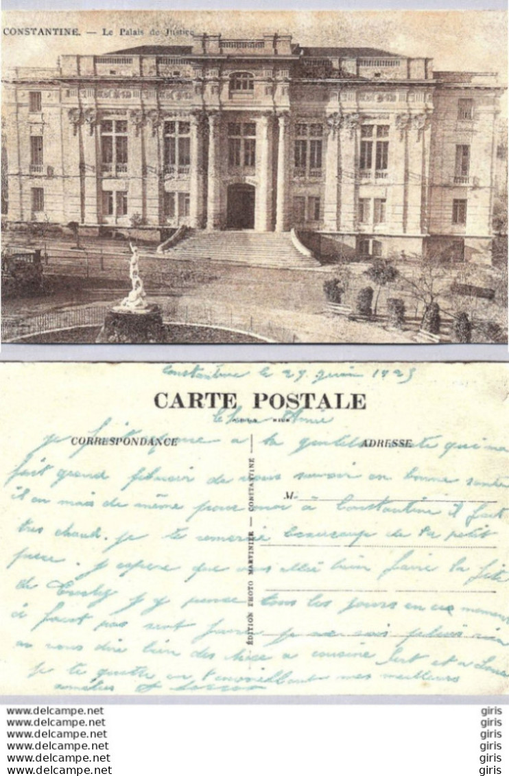 Algérie - Constantine - Le Palais De Justice - Constantine