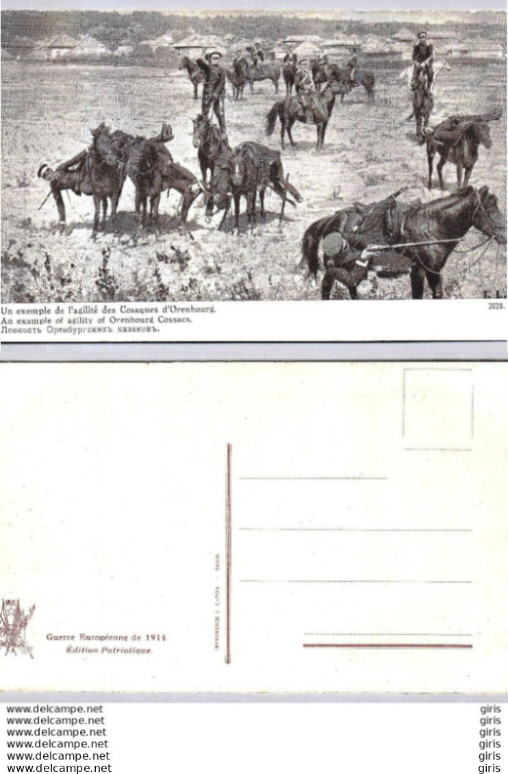 Militaria - Un Exemple De L'Agilité Des Cosaque D'Orenbourg - Other & Unclassified