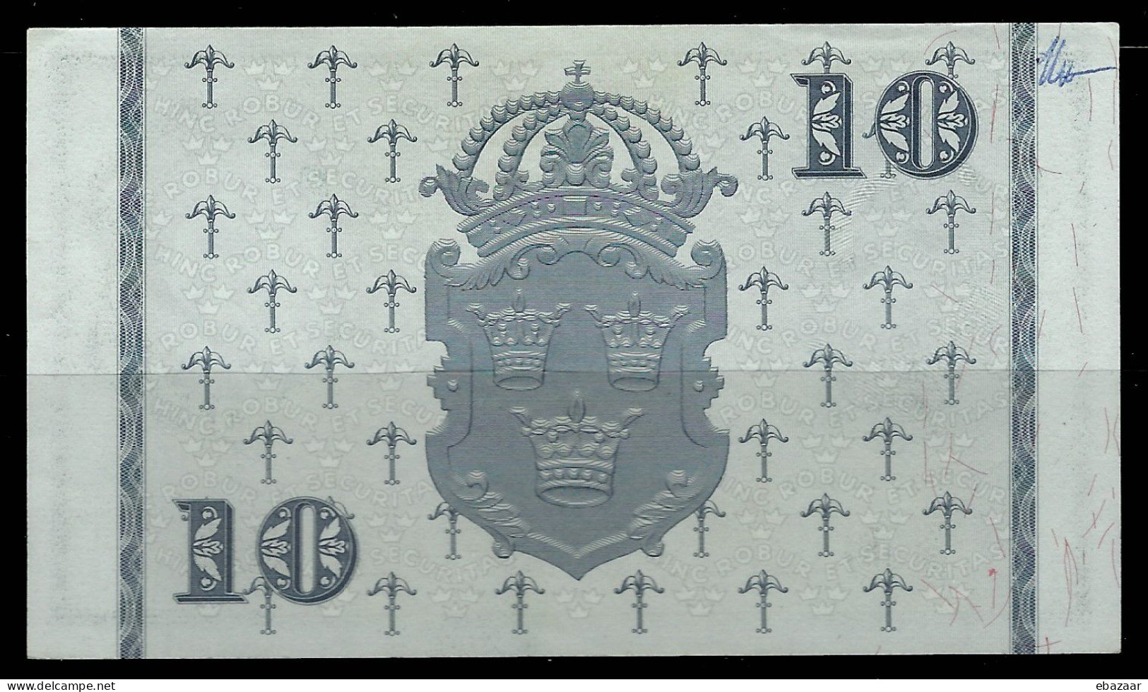 Sweden 1962 Banknote 10 Kronor P-43i Sveriges Riksbank UNC - Sweden