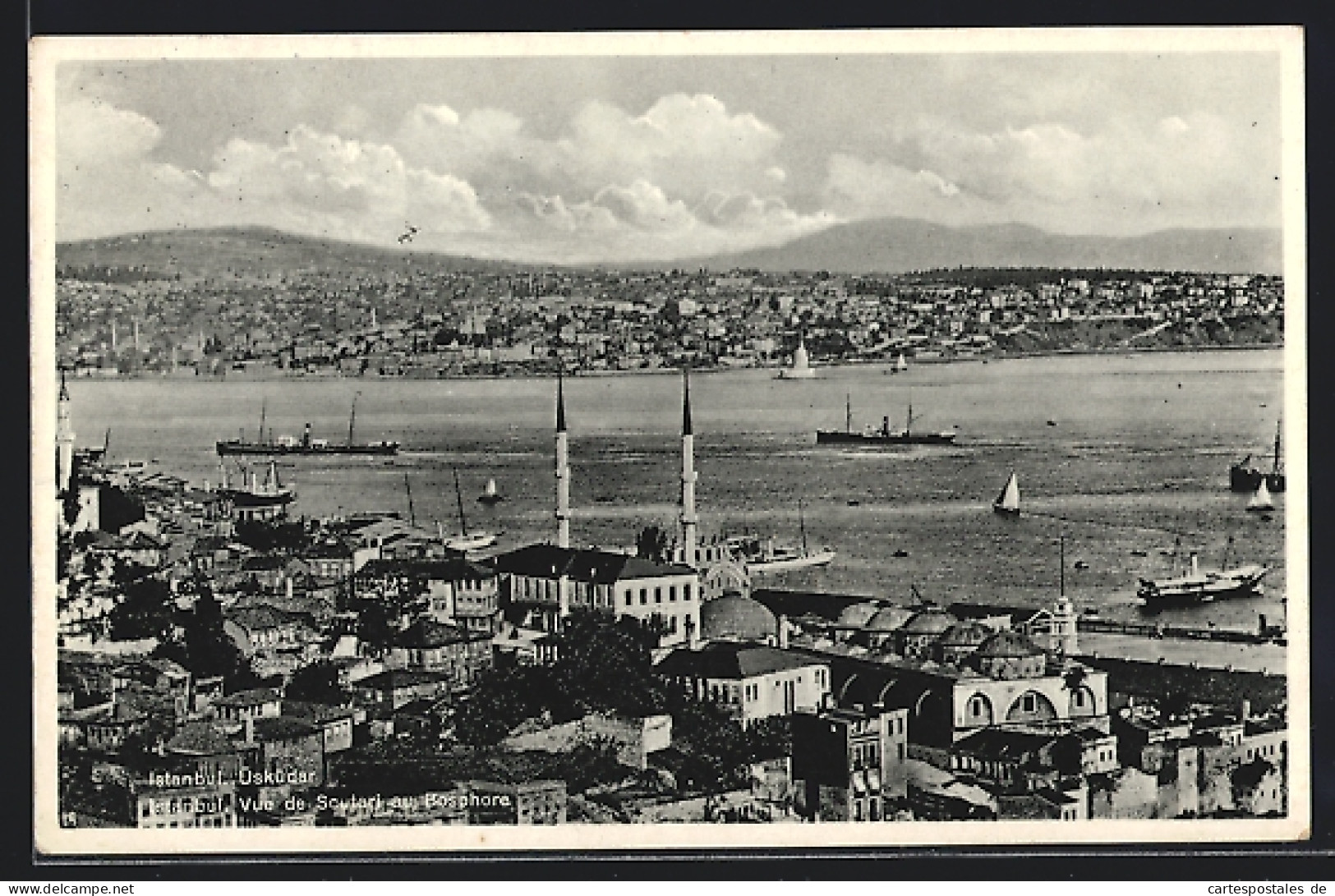 AK Constantinople, Vue De Soutari Au Bosphore  - Türkei