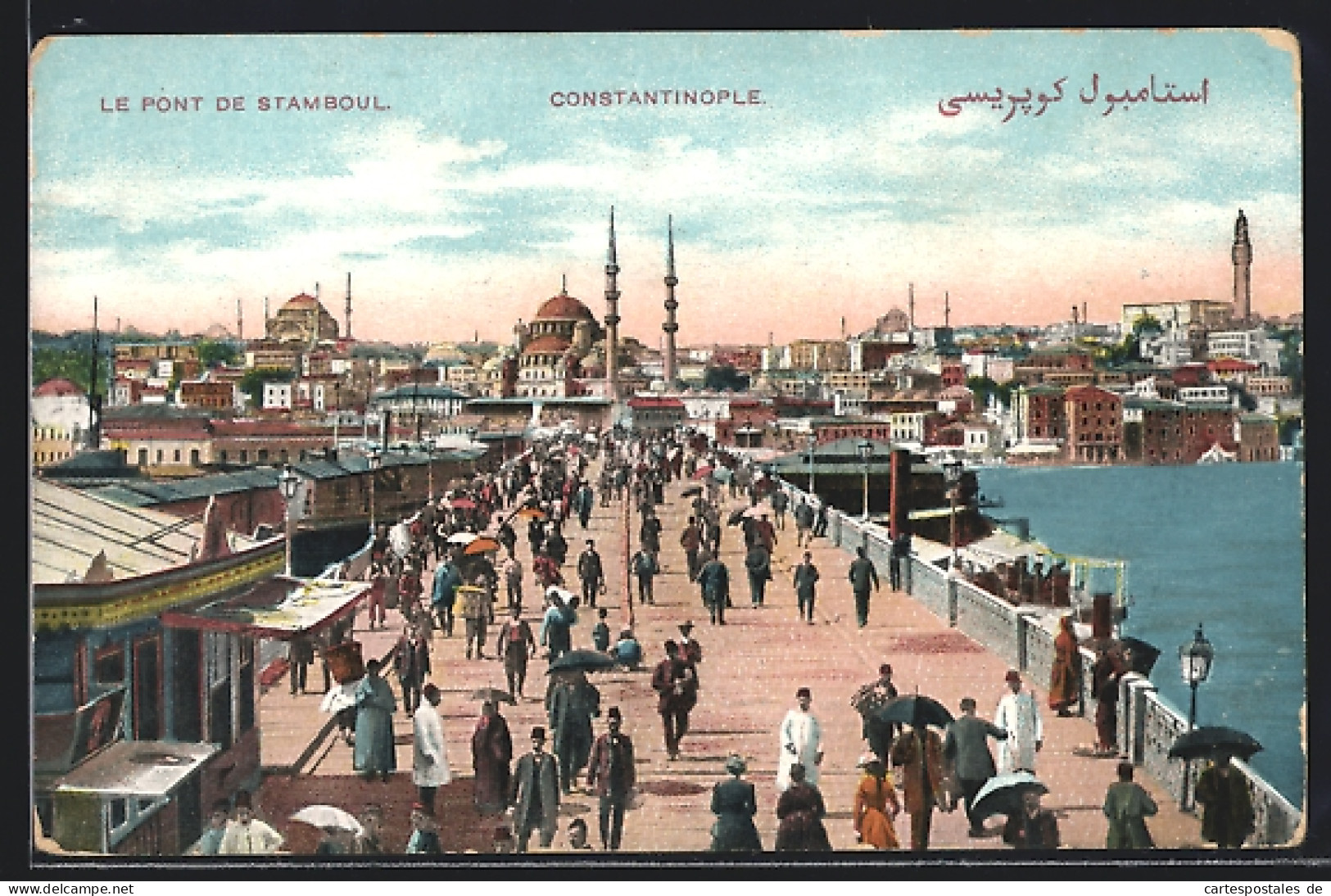 AK Constantinople, Le Pont De Stamboul  - Türkei