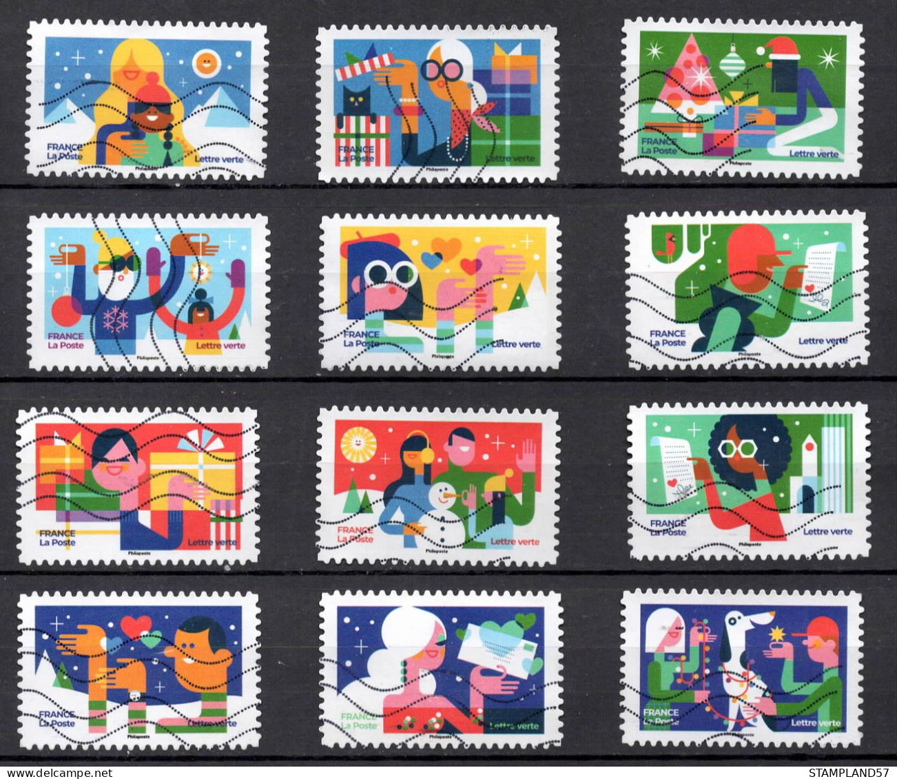 FRANCE 2023 Oblitéré : Noël - Des Timbres Qui Nous Rapprochent - Oblitérés