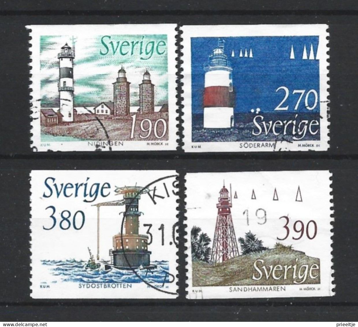 Sweden 1989 Lighthouses Y.T. 1508/1511 (0) - Used Stamps