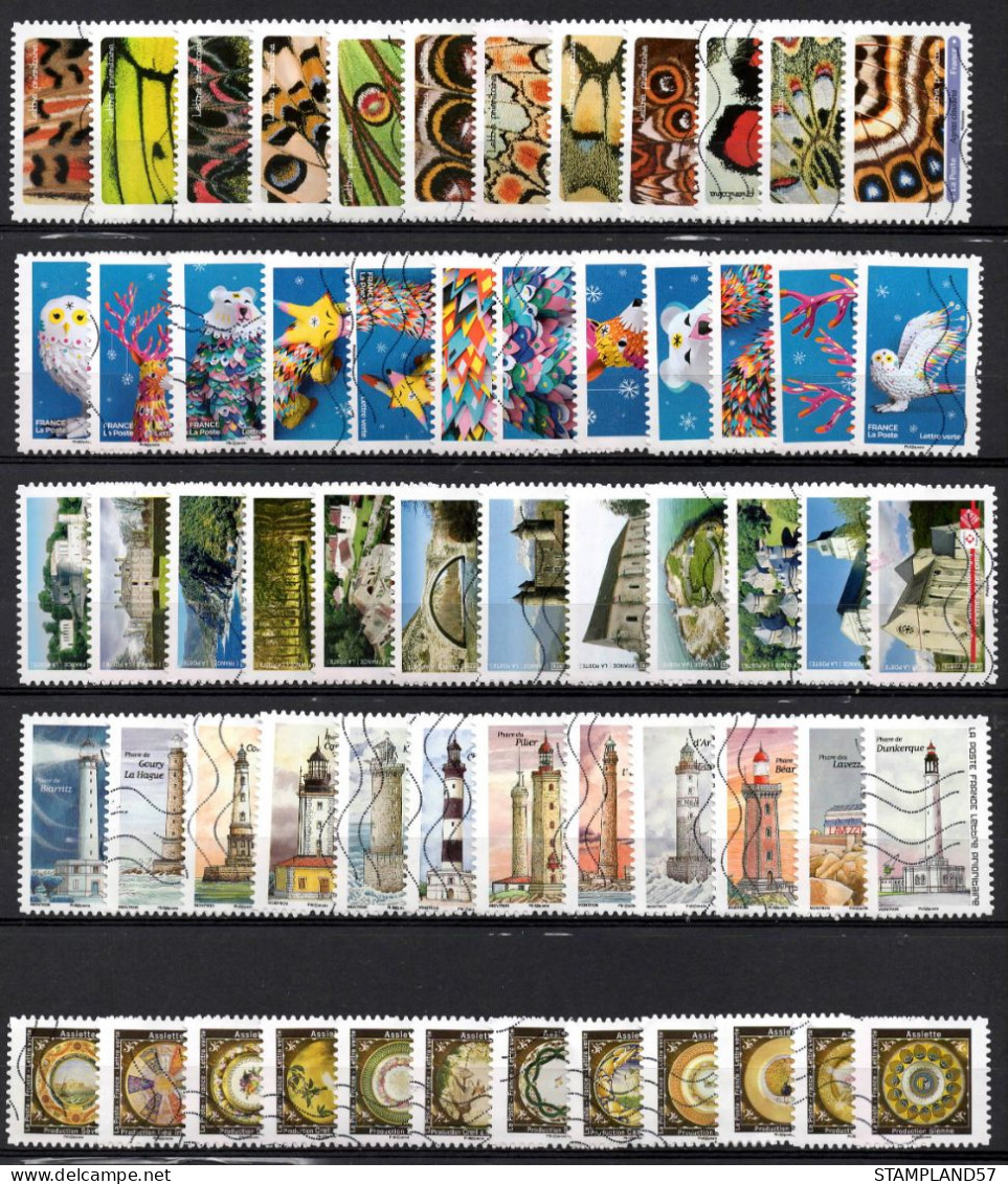 FRANCE 2020/19 Oblitéré :  LOT 5 Séries - Used Stamps