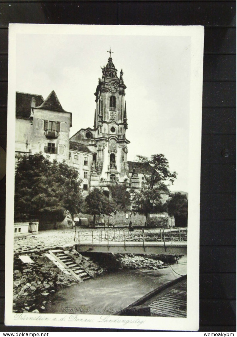 AK Von Dürnstein An Der Donau Mit Landungssteg Und Kirche -nicht Gelaufen Um 1930 - Wachau