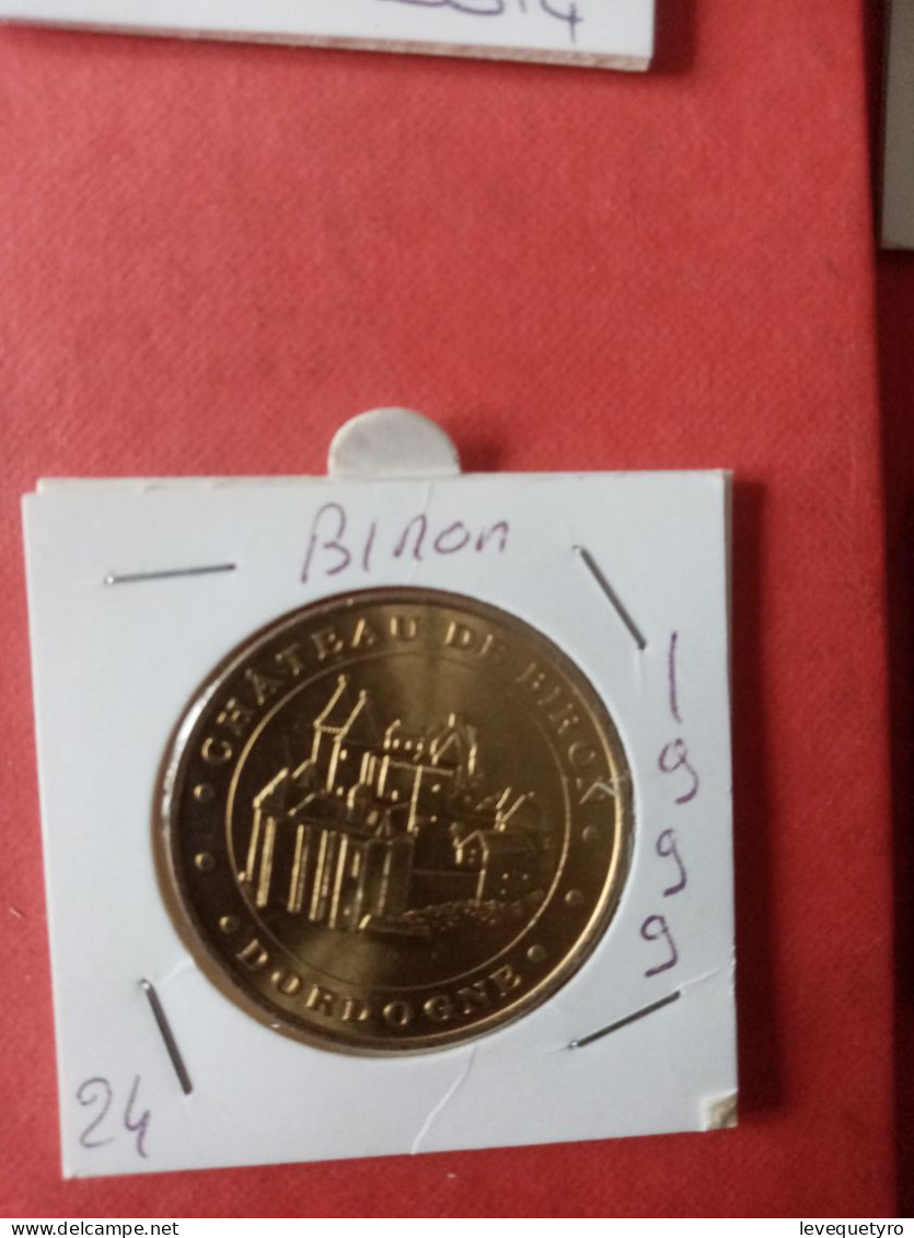 Médaille Touristique Monnaie De Paris MDP 24 Biron Chateau 1999 - Undated