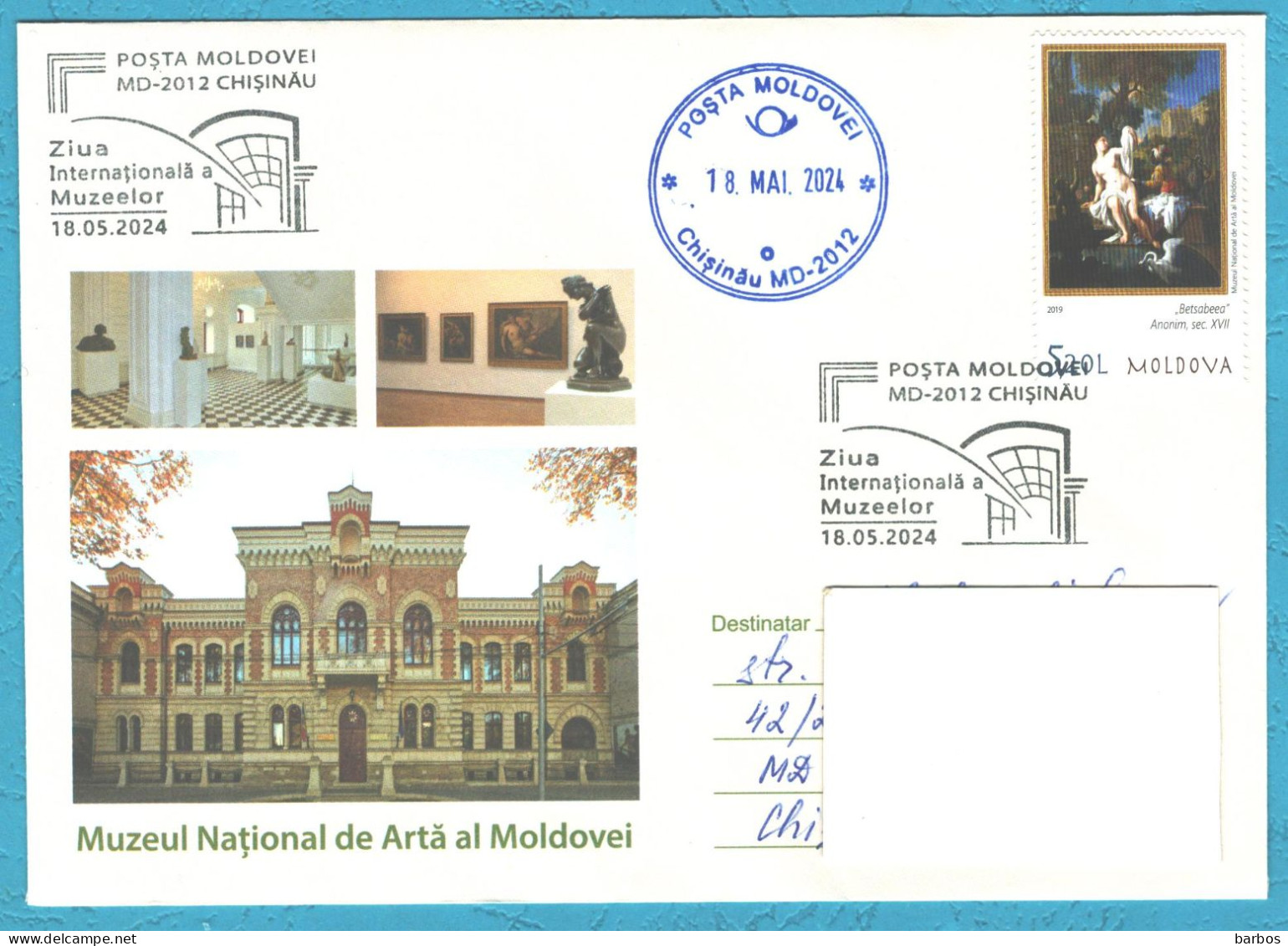 Moldova , 2024 , International Museums Day, Postmark - Moldavie