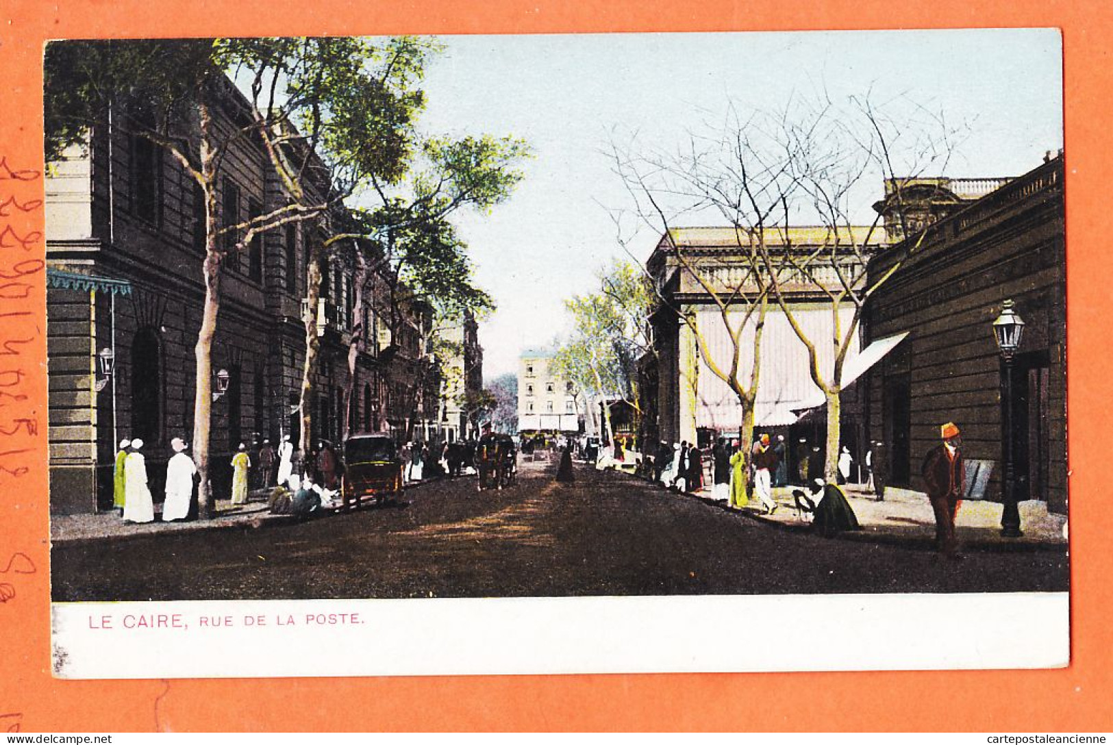 17152 / ⭐ ◉ Lichtenstern & Harari N° 3 Cairo ◉ LE CAIRE Rue De La POSTE ◉ CAIRO Post Office Street 1905s - Kairo