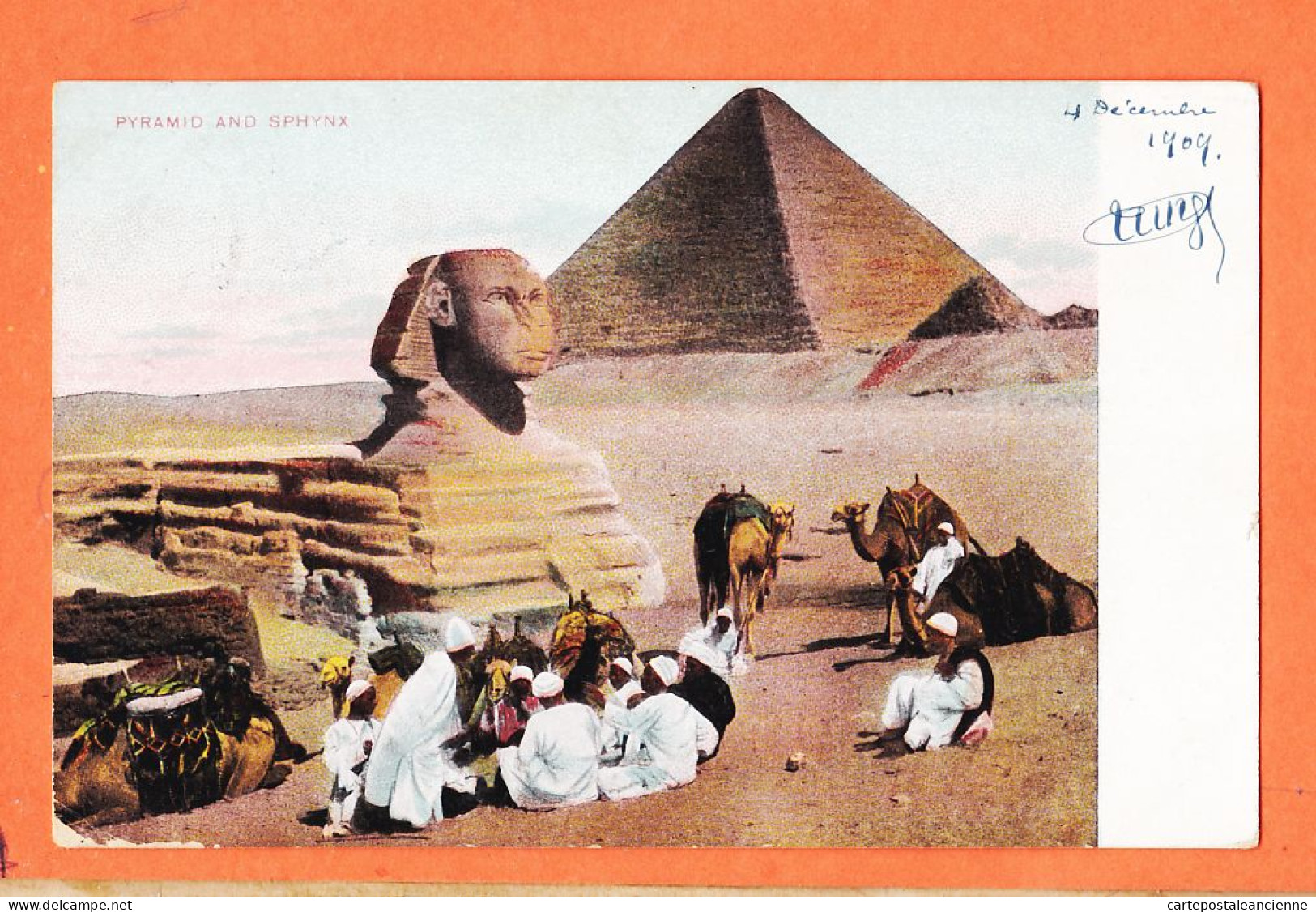 17359 / ⭐ ◉ Lichtenstern & Harari 20 ◉ Pyramid And Sphynx ◉ GIZEH Pyramide Sphinx 1909 à RHEYAL Syndicat Artistes Paris - Gizeh