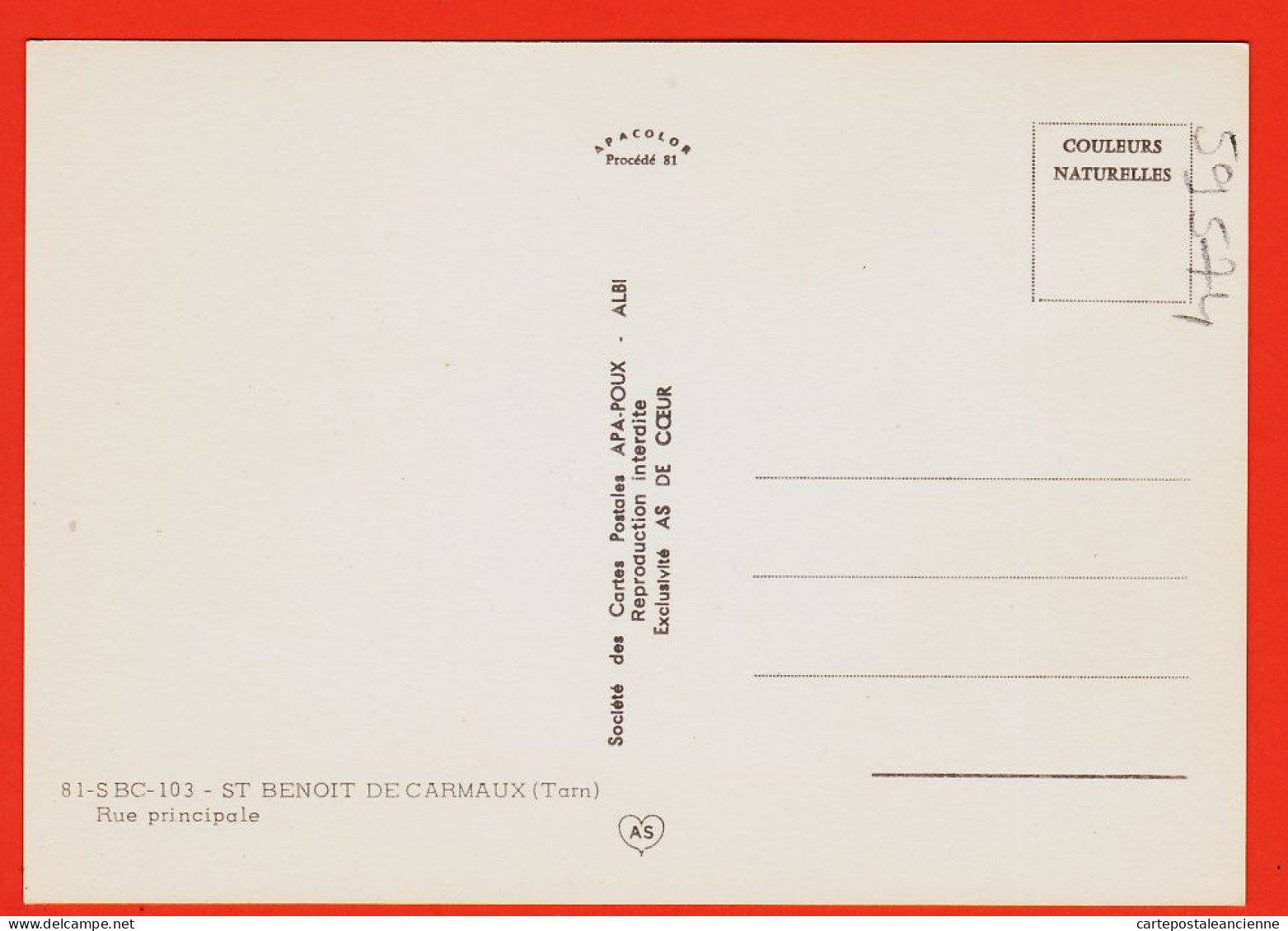 17357 / ⭐ SAINT-BENOIT-de-CARMAUX Station Essence Gaz BP ARTHUR-MARTIN Tabac-Presse SOLEX Rue Principale 1970s APA POUX  - Other & Unclassified