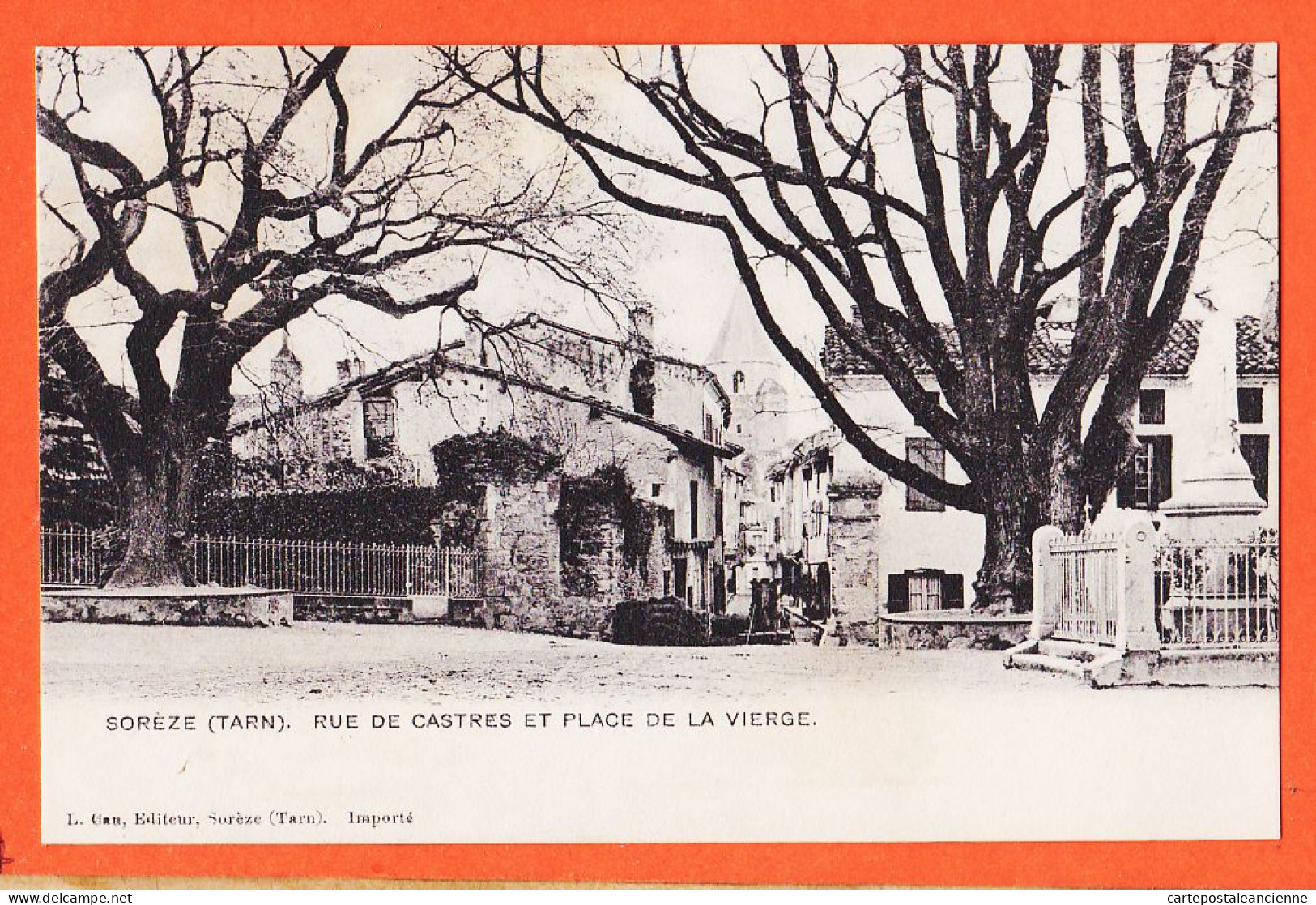 17376 / ⭐ Rare-Edition Hotel Café Edouard PECH Arfons-SOREZE 81-Tarn Rue CASTRES Et Place LA VIERGE Edit CAU  - Andere & Zonder Classificatie