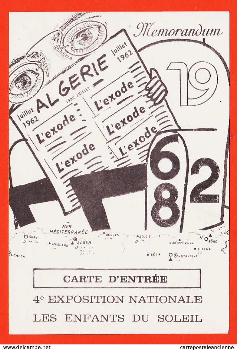 17015 / ⭐ ♥️ TOULOUSE (31) EXODUS Français Algérie 15-30 Mai 1962-1982 Amicale Employés Communaux Rapatriés A.F.N - Toulouse