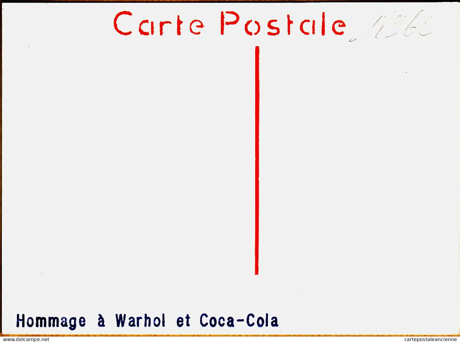17458 / ⭐ Rare Pochoir Original (4) Denis THEVENIN 1990s Tirage Unique Numeroté Signé HOMMAGE à Andy WARHOL Coca-Cola - Sonstige & Ohne Zuordnung