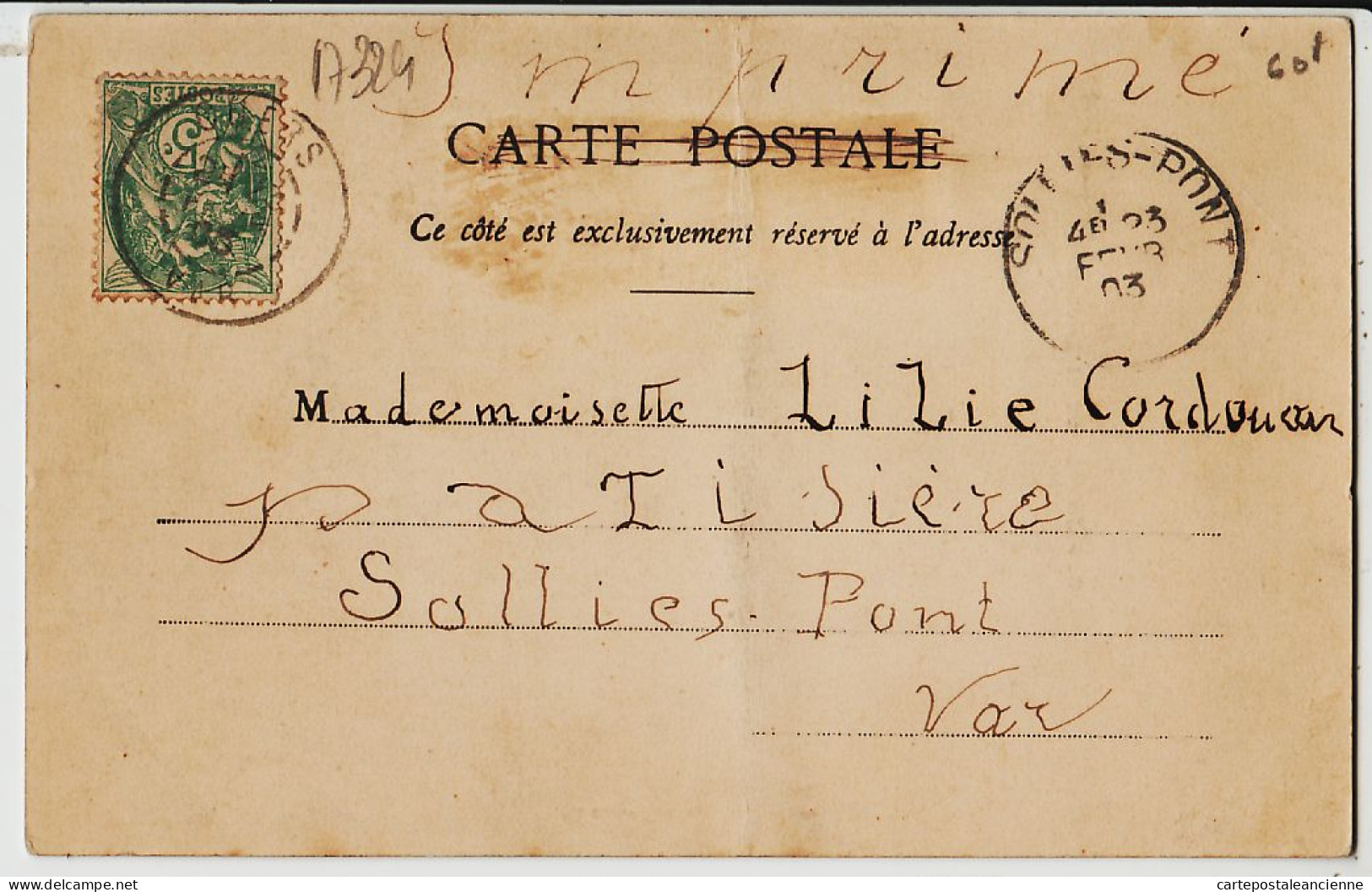 17420 / ⭐ BERGERET Série Journaux Lecteurs N°2 Journal LE PETIT PARISIEN 1903 à Lilie CORDOUAN Patissiere Sallies Pont - Bergeret