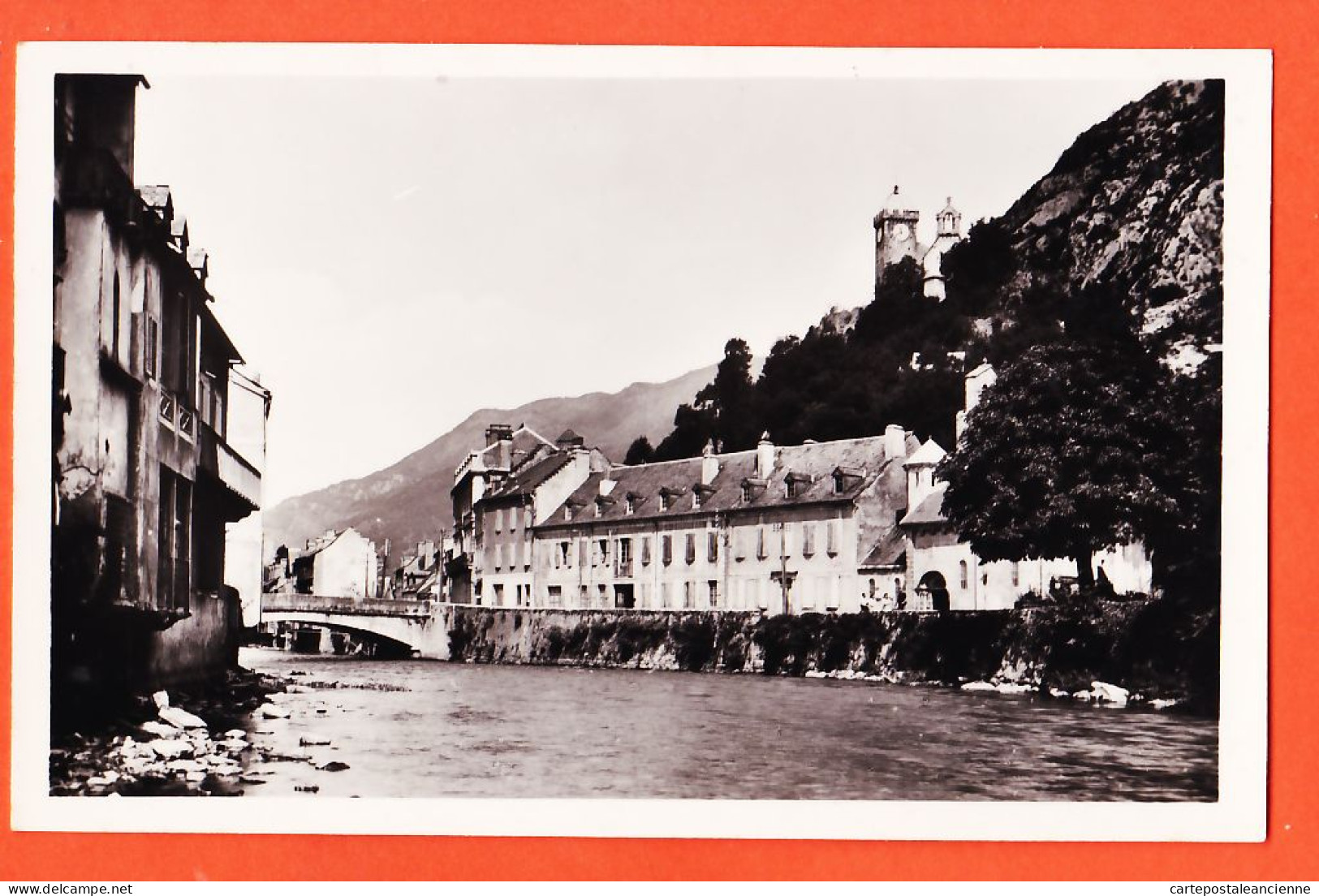 17245 / ⭐ SAINT BEAT 31-Haute Garonne Eglise Chateau Presbytère 1940s Photo-Bromure 15x10 Edition Tabacs BELZON St - Autres & Non Classés