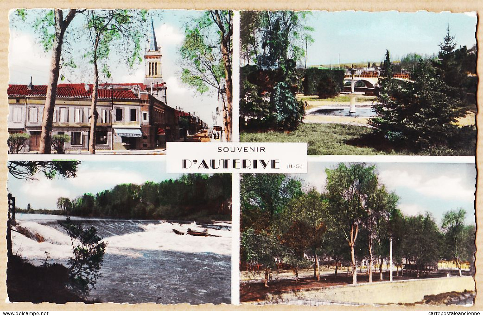 17272 / ⭐ AUTERIVE Haute-Garonne Souvenir Foirail Chaussée Jardin Fontaine Rue Principale Eglise 1950s S.N.E NARBO Albi - Sonstige & Ohne Zuordnung