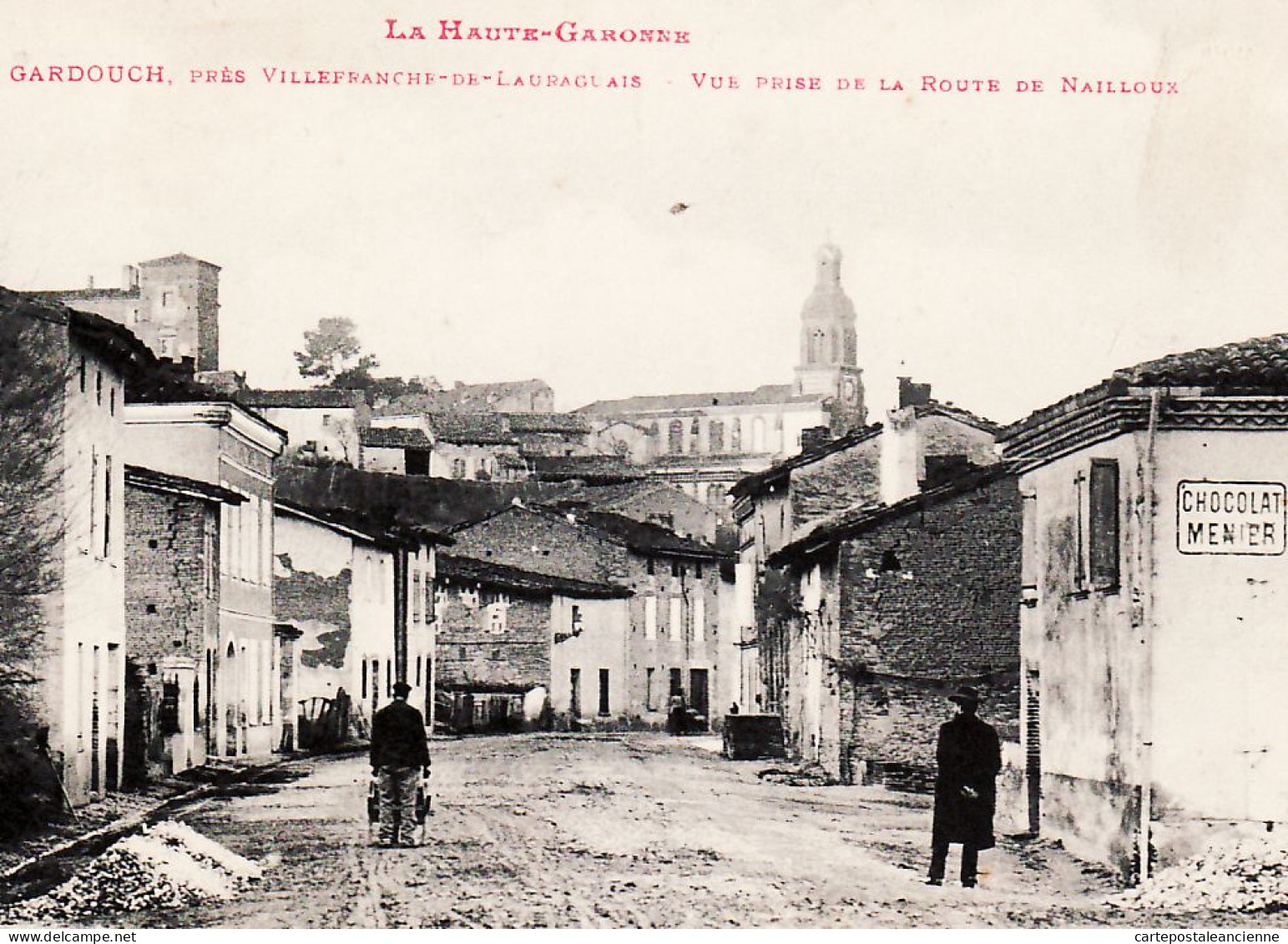 17282 / ⭐ GARDOUCH Haute-Garonne Route NAILLOUX Près VILLEFRANCHE-de-LAURAGUAIS 1908 à SUQUET Saint Cyprien LABOUCHE 45 - Altri & Non Classificati