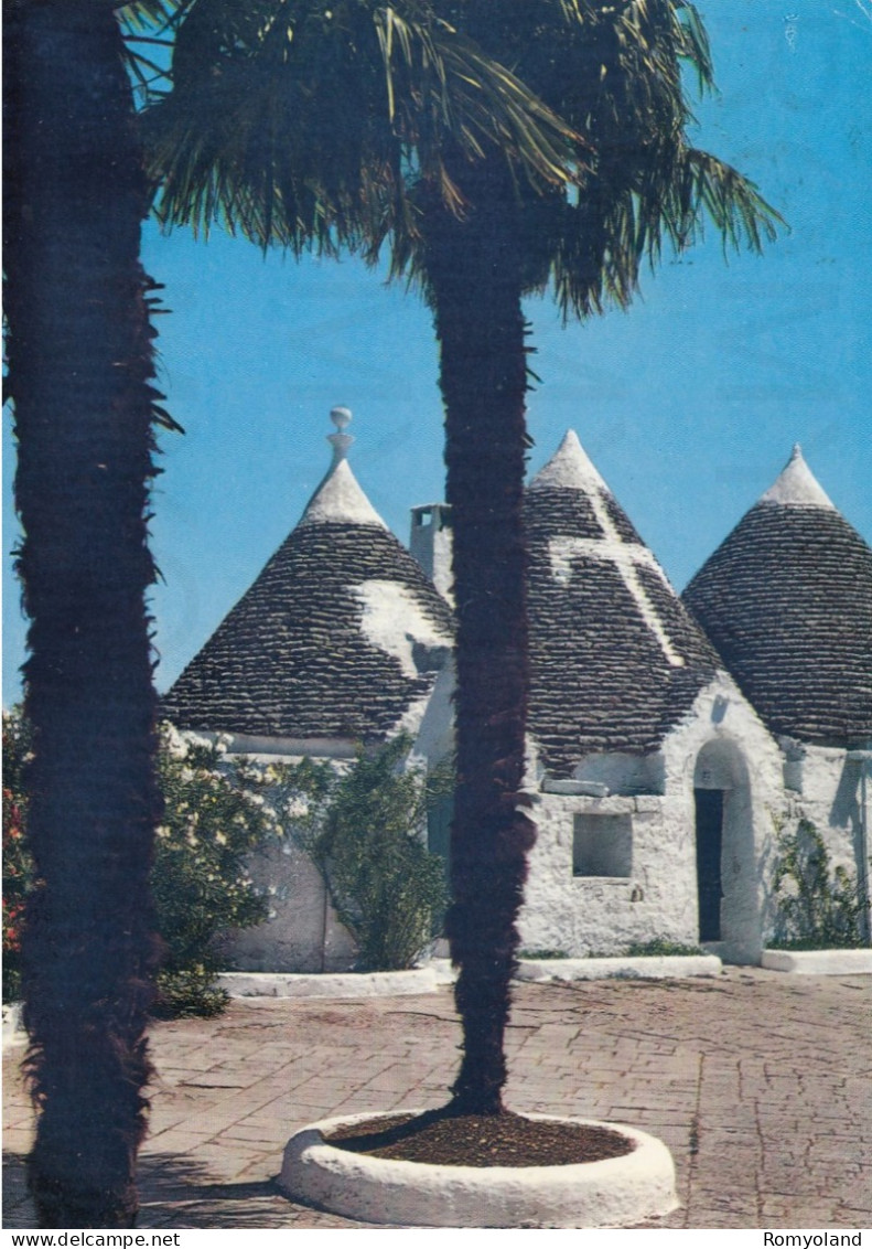 CARTOLINA  C16 ALBEROBELLO,BARI,PUGLIA-TRULLI DELLA  PUGLIA-STORIA,MEMORIA,CULTURA,RELIGIONE,BELLA ITALIA,VIAGGIATA 1976 - Bari