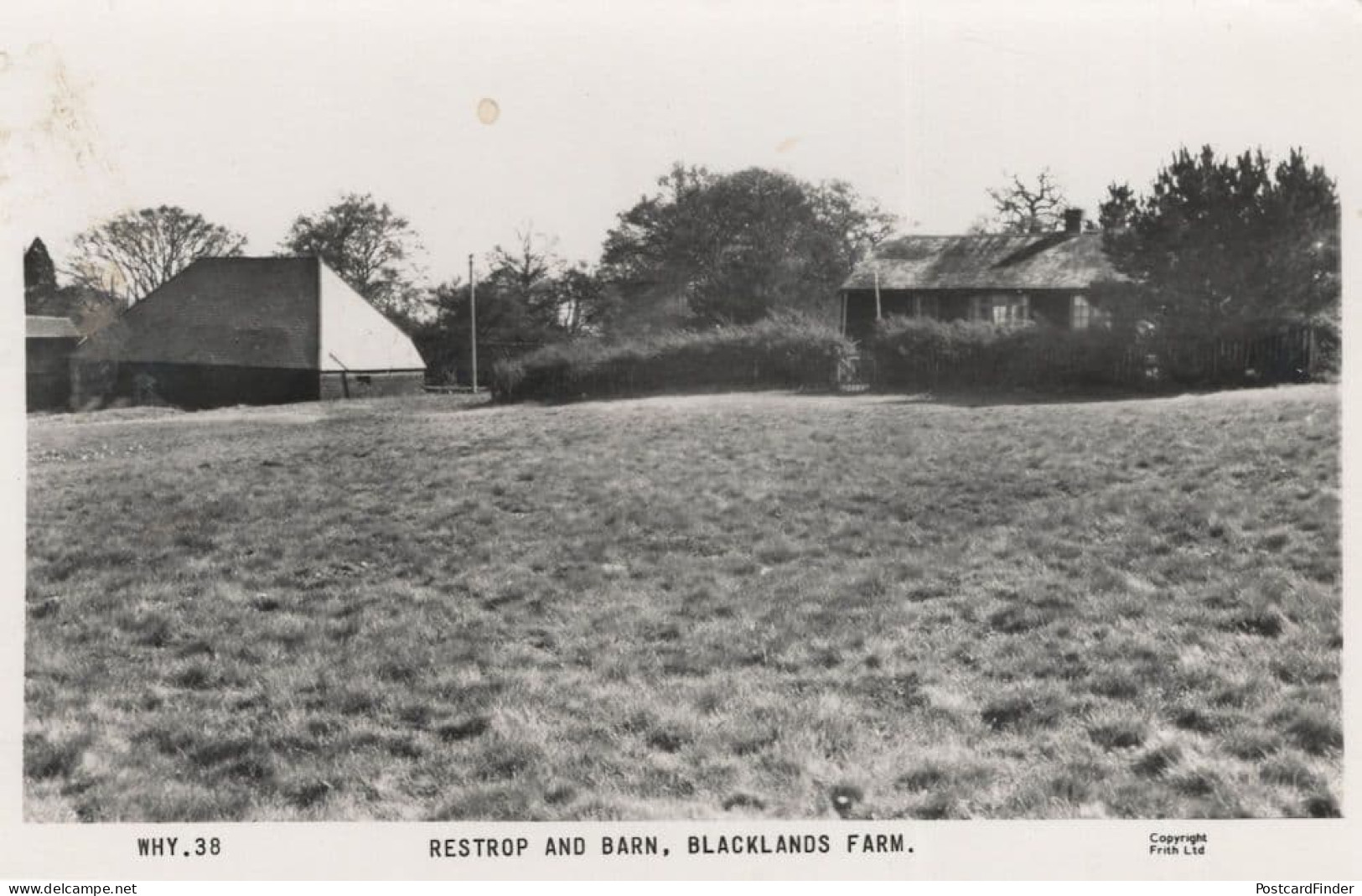 Restrop & Barn Blacklands Farm Friths Old Farming RPC Postcard - Fermes