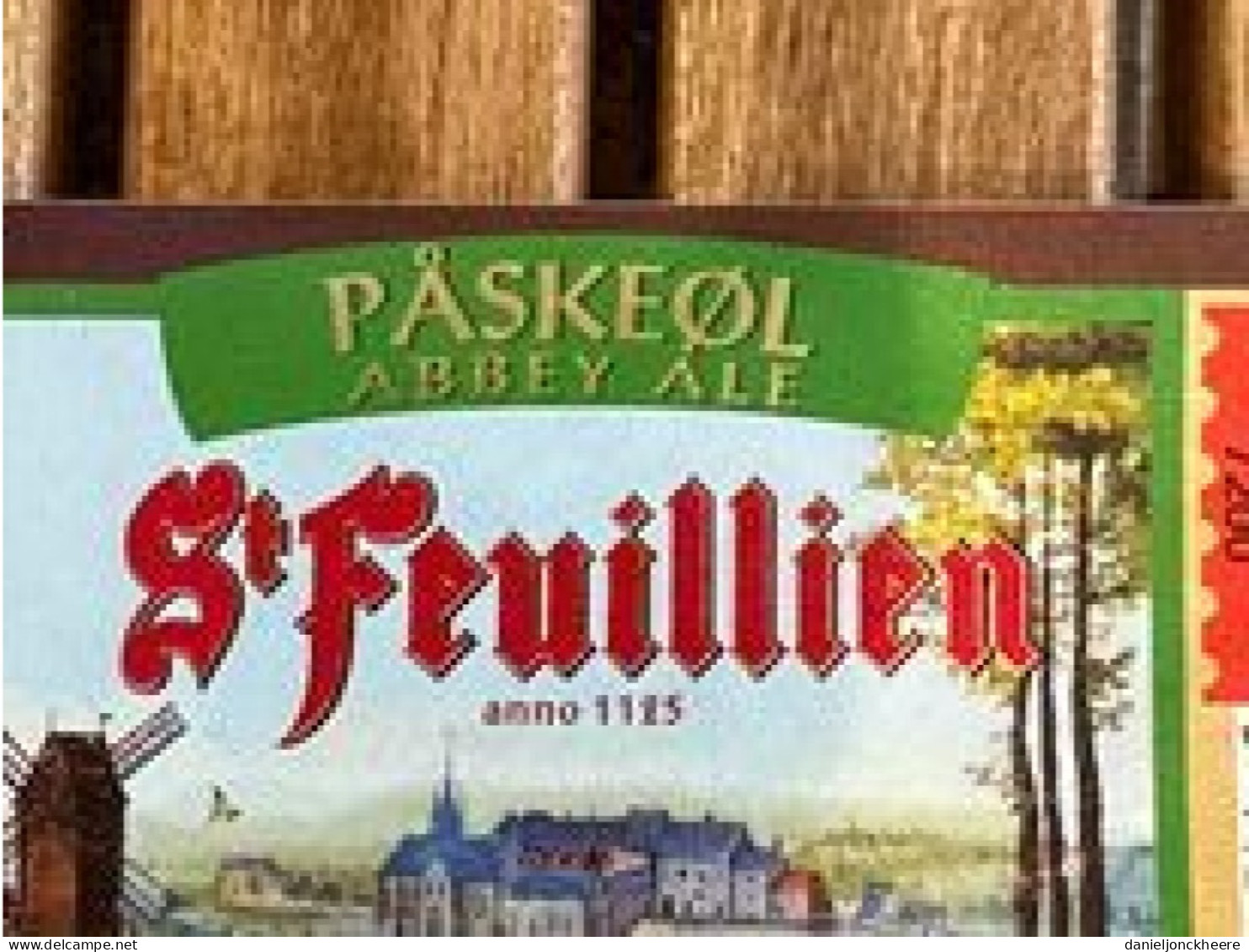 St Feuillien Paskeol Label Etiket Abbey Ale Belgium Beer - Alkohole & Spirituosen