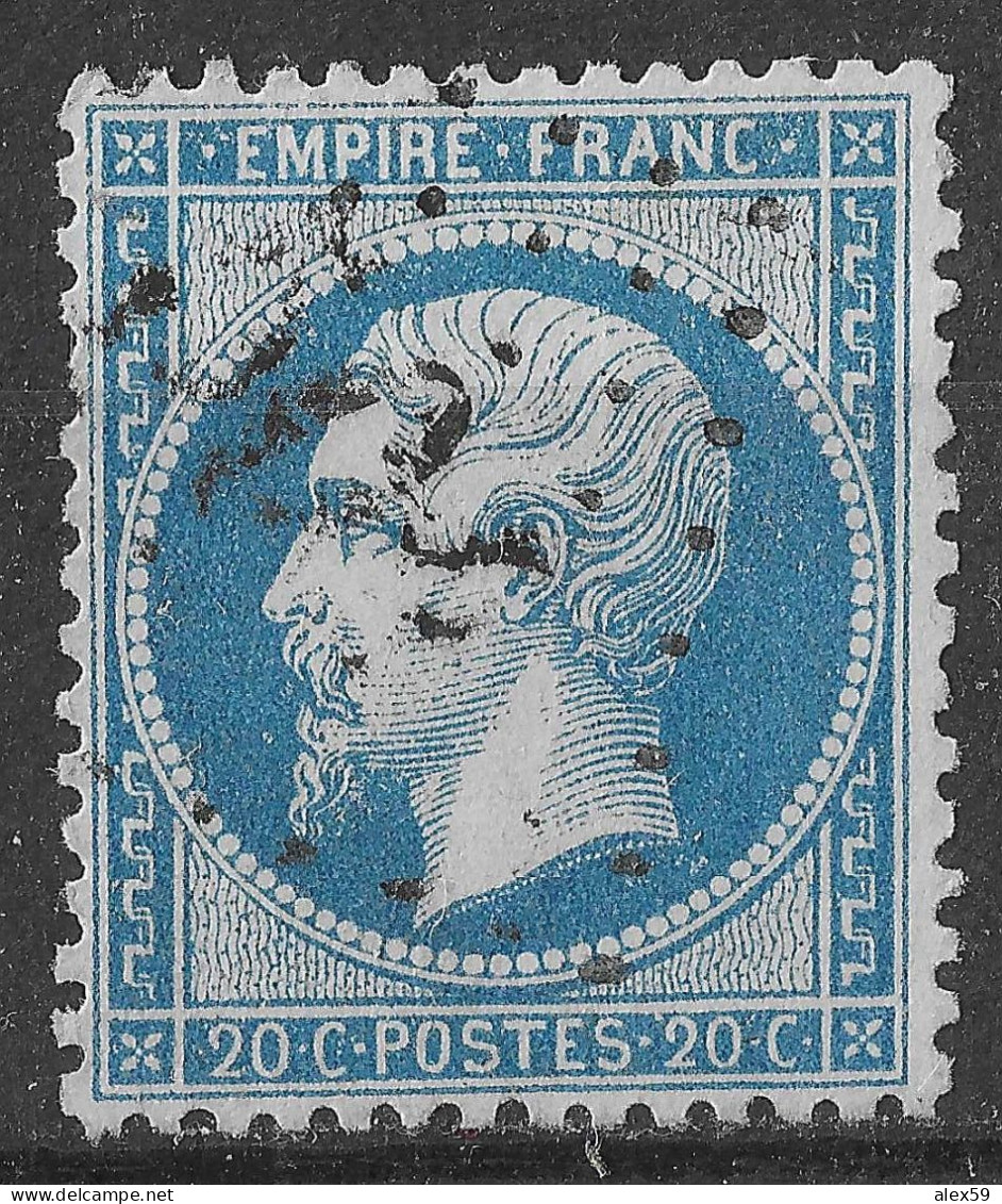 Lot N°103 N°22,Oblitéré GC 504 BLIGNY-S-OUCHE(20), Indice 5 - 1862 Napoleon III