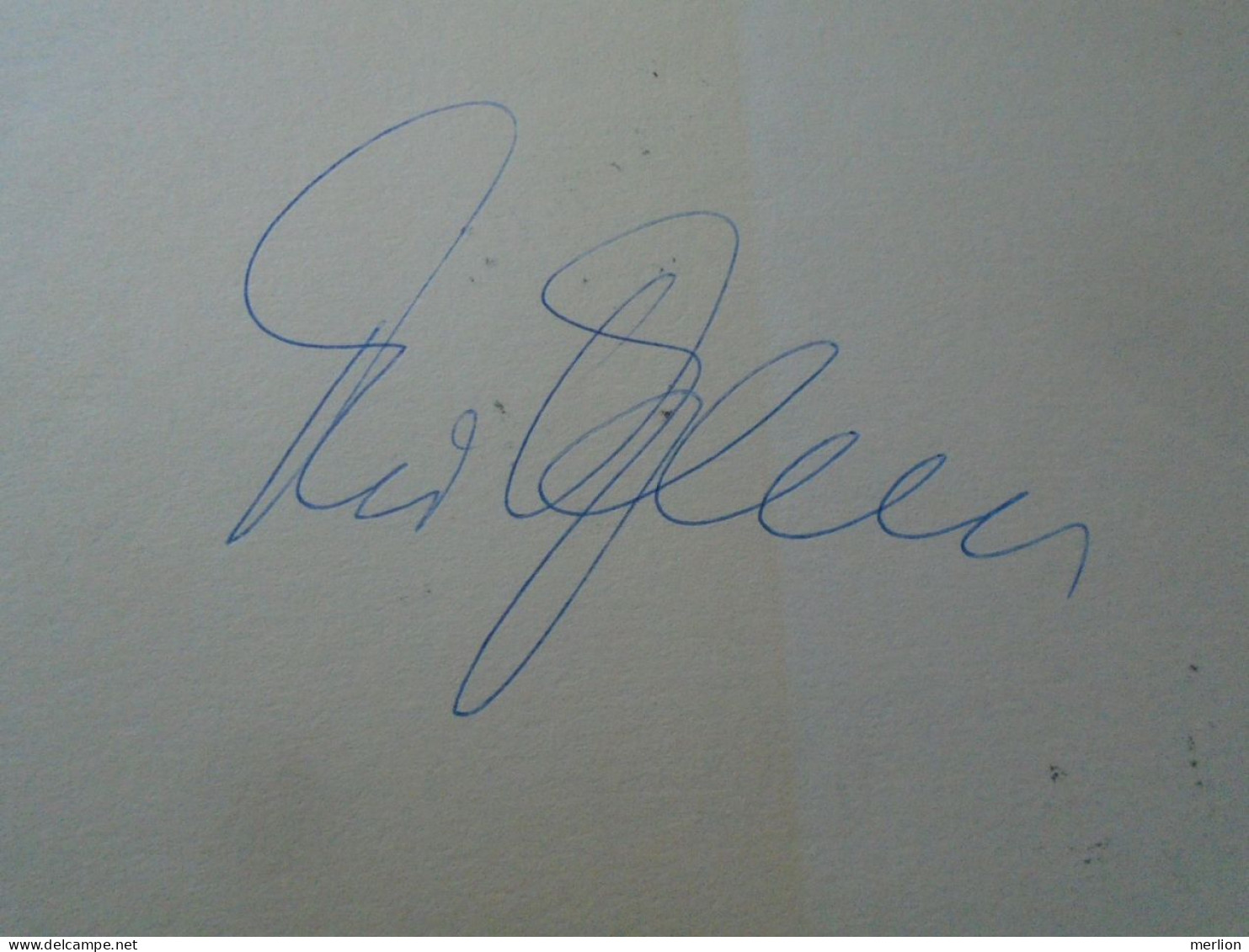 D203351  Signature -Autograph  -   Theo Adam - Opera Singer - Bass Baritone - Wagner, Bayreuth , Saatsoper Dresden  1981 - Chanteurs & Musiciens