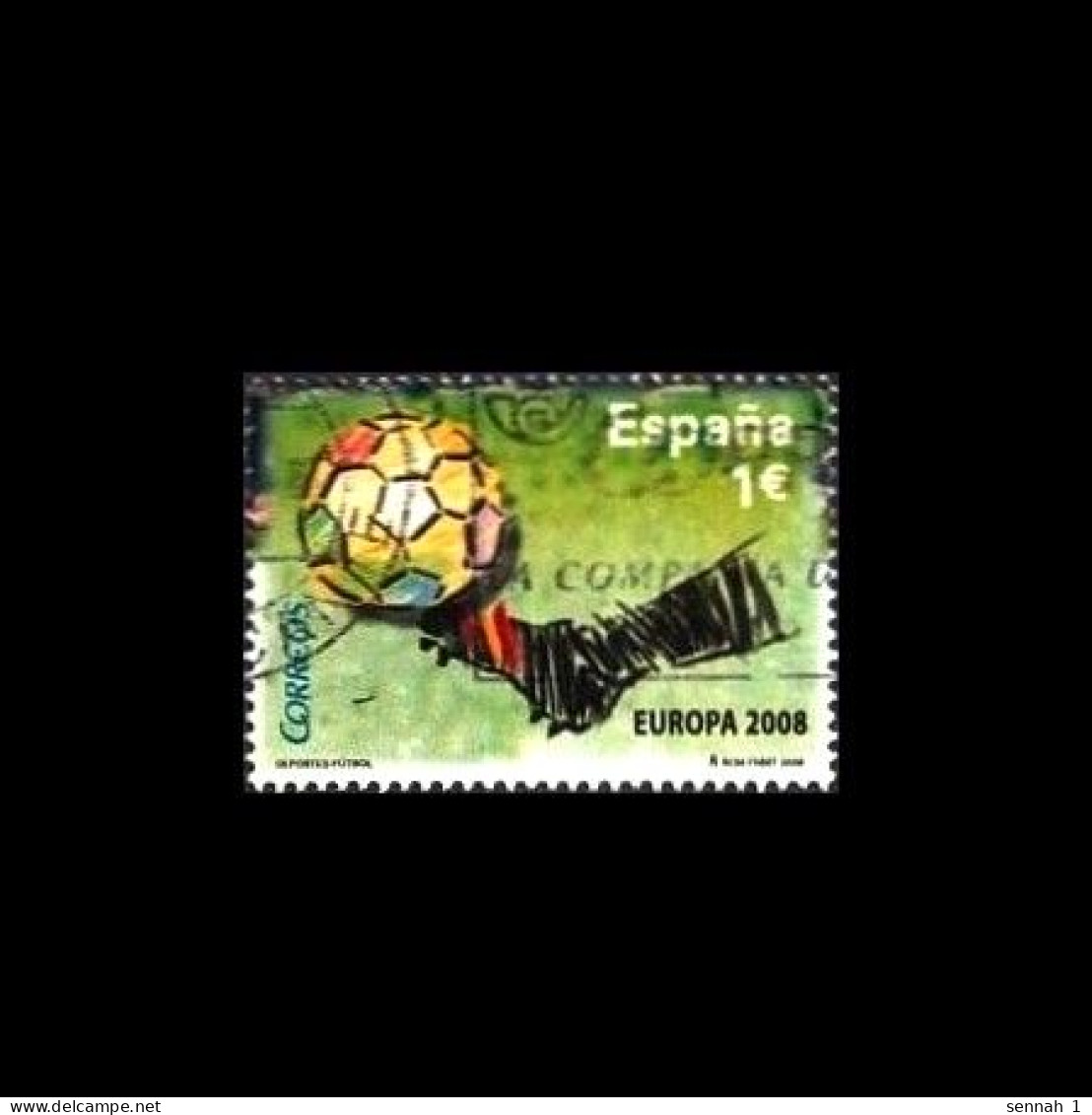 Spanien / Spain / España: 'Fussball-Europameister, 2008' / 'Football – UEFA Euro 2008', Mi 4342; Yv 4047; Edi SH4429 Oo - Used Stamps