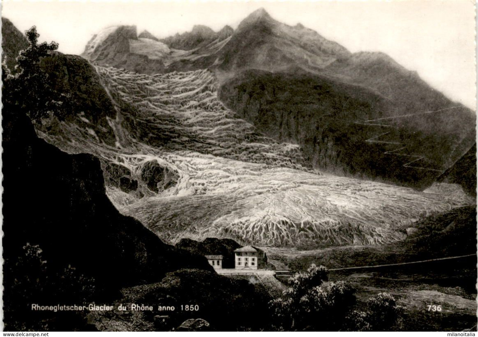 Rhonegletscher - Glacier Du Rhone Anno 1850 (736) (a) - Obergoms