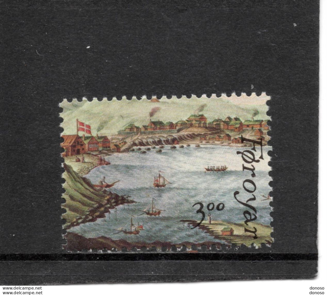 FEROE 1987  HAFNIA, Peinture, Baie De Torshavn, Bateaux Yvert 153 NEUF** MNH Cote 4,50 Euros - Féroé (Iles)