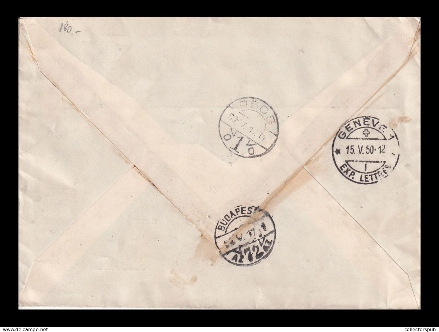 PORTUGAL 1950. Nice Registered Airmail Cover To Hungary - Brieven En Documenten