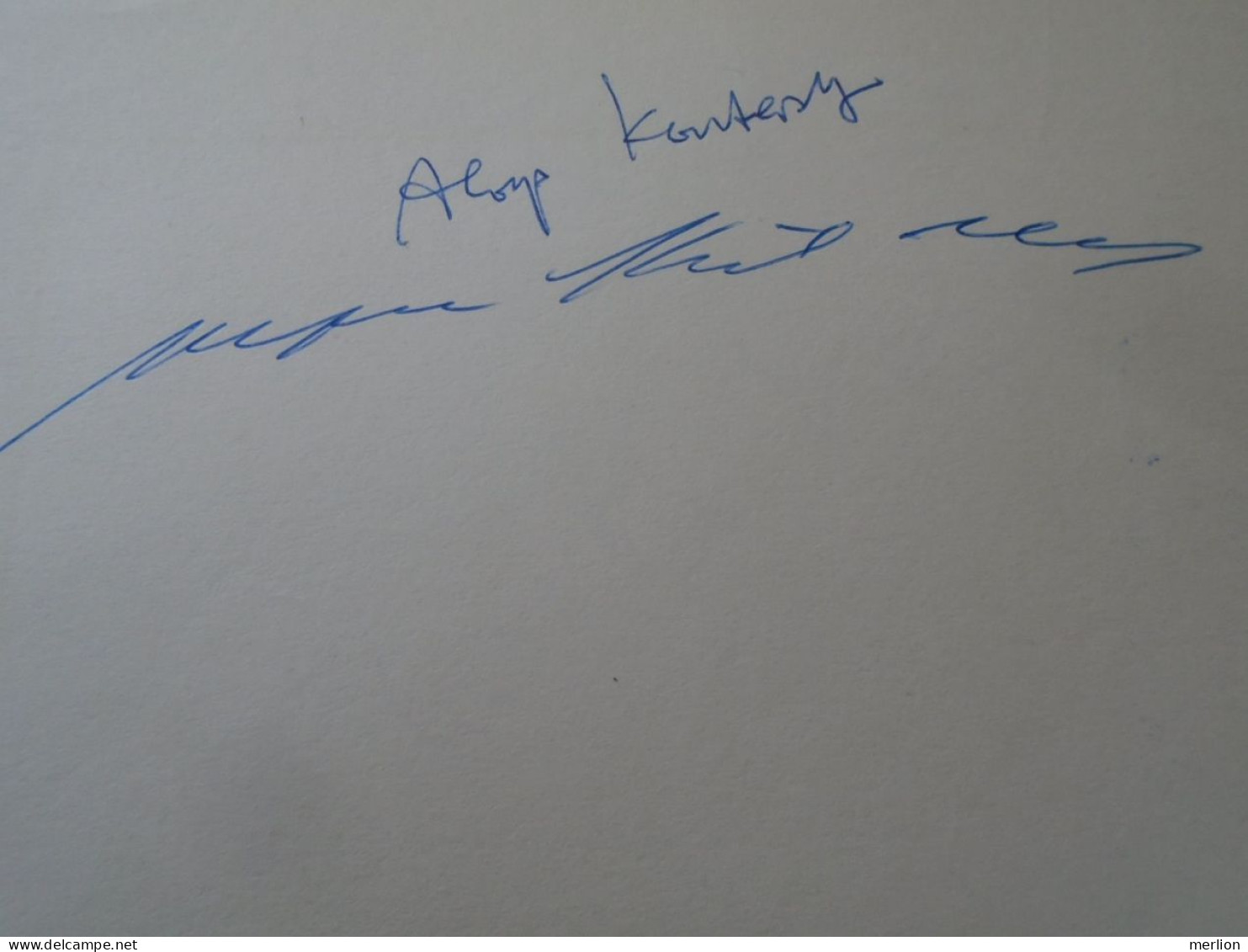 D203354  Signature -Autograph  -   Aloys And Alfons Kontarsky, German Duo-pianist Brothers  1981 - Chanteurs & Musiciens