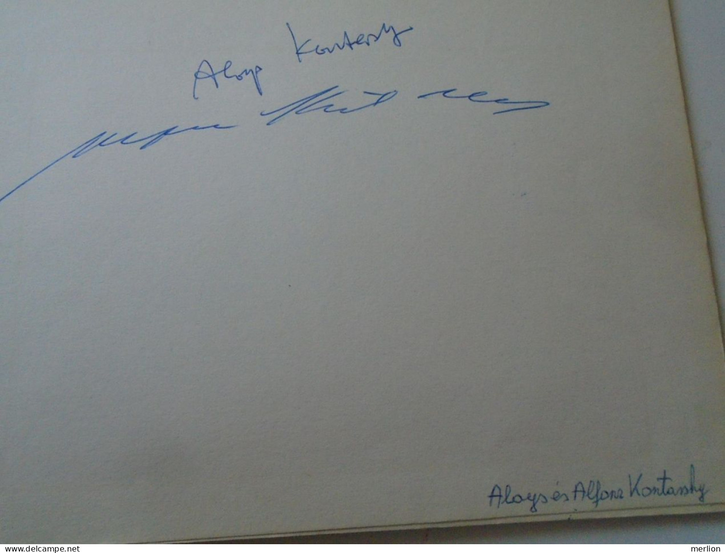 D203354  Signature -Autograph  -   Aloys And Alfons Kontarsky, German Duo-pianist Brothers  1981 - Chanteurs & Musiciens