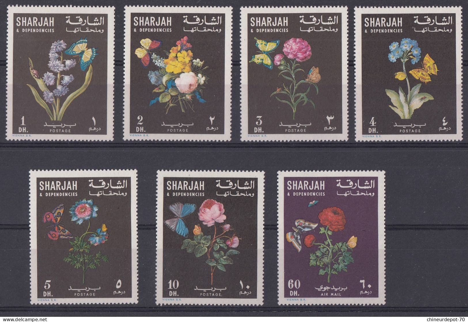 Sharjah Fleurs Flowers  Neufs Sans Charnières ** - Autres & Non Classés