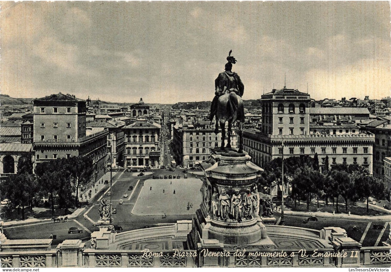 ITALIE - Roma - Piazza Venezia Dal Monumento A Vittorio Emanuele Ll - Carte Postale - Otros & Sin Clasificación