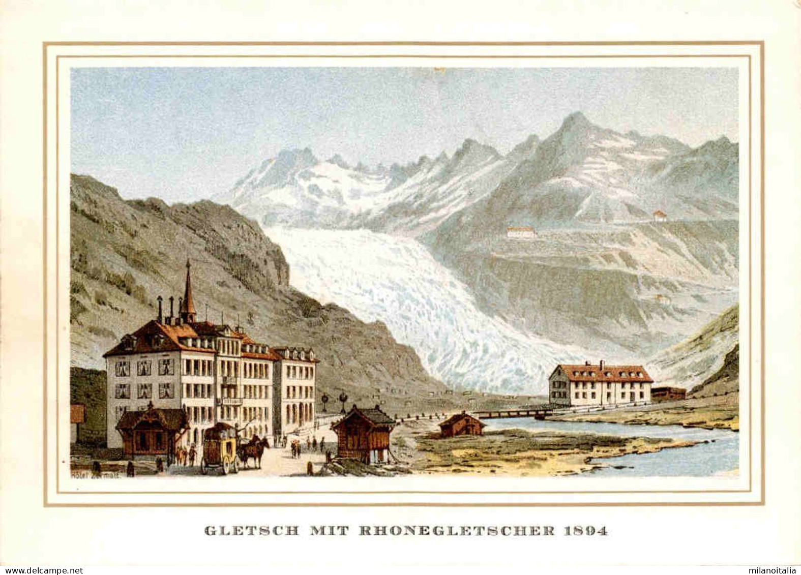 Gletsch Mit Rhonegletscher 1894 (365) - Obergoms