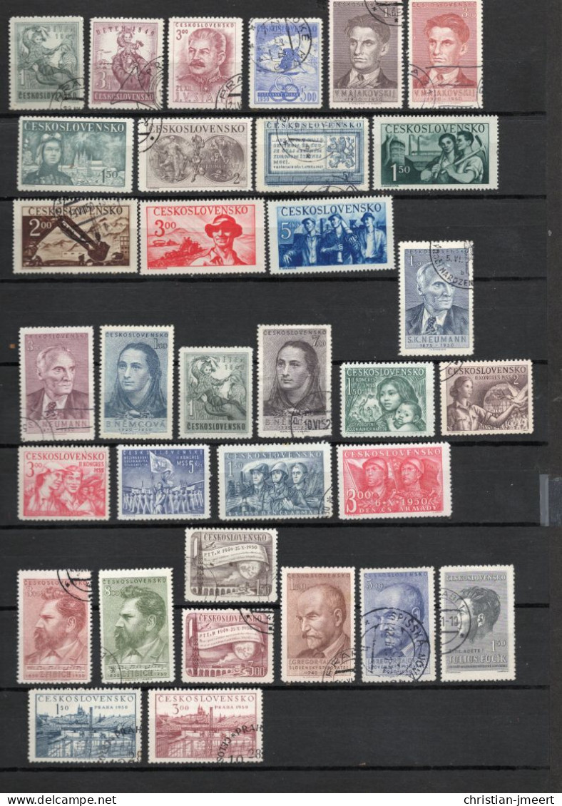 Collection Tchécoslovaquie 1949/59 En Parfaite état - Oblitérés