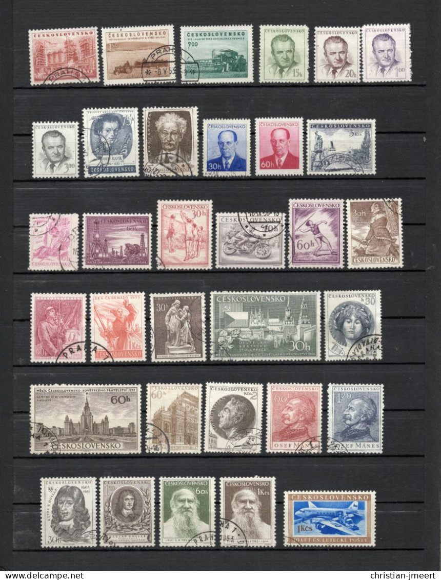 collection Tchécoslovaquie 1949/59 en parfaite état