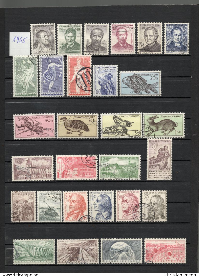 collection Tchécoslovaquie 1949/59 en parfaite état