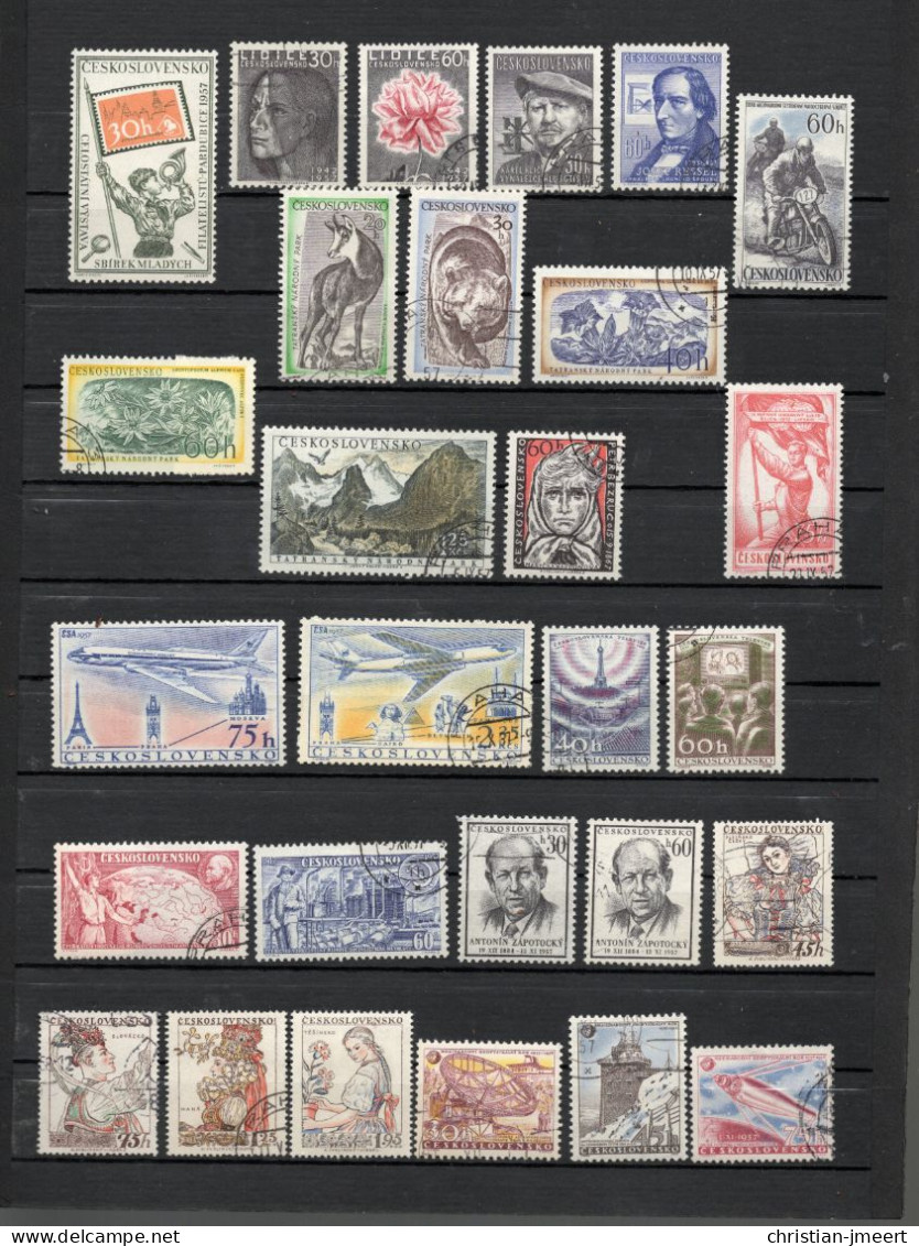 collection Tchécoslovaquie 1949/59 en parfaite état